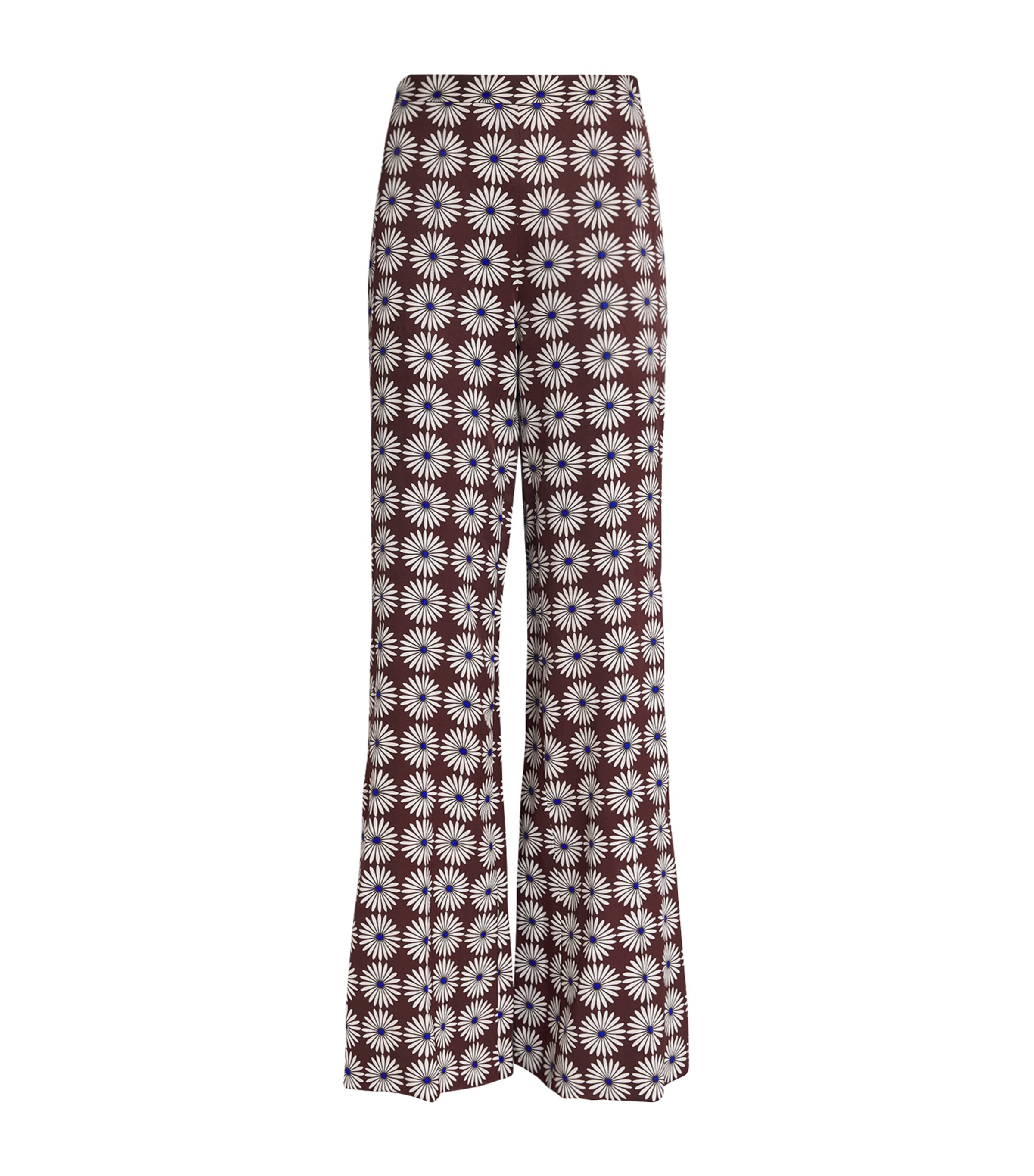 Floral Print Flared Trousers