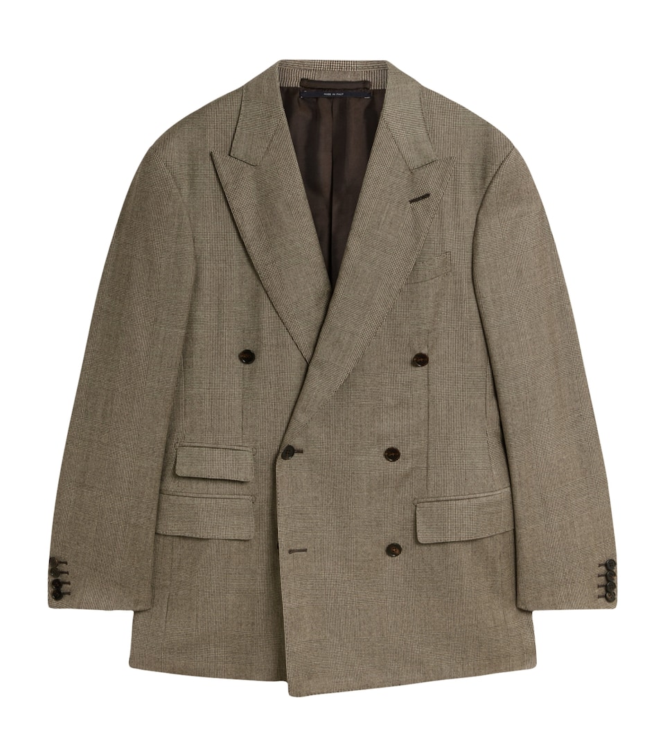 Wool Glen Check Bourdon Blazer