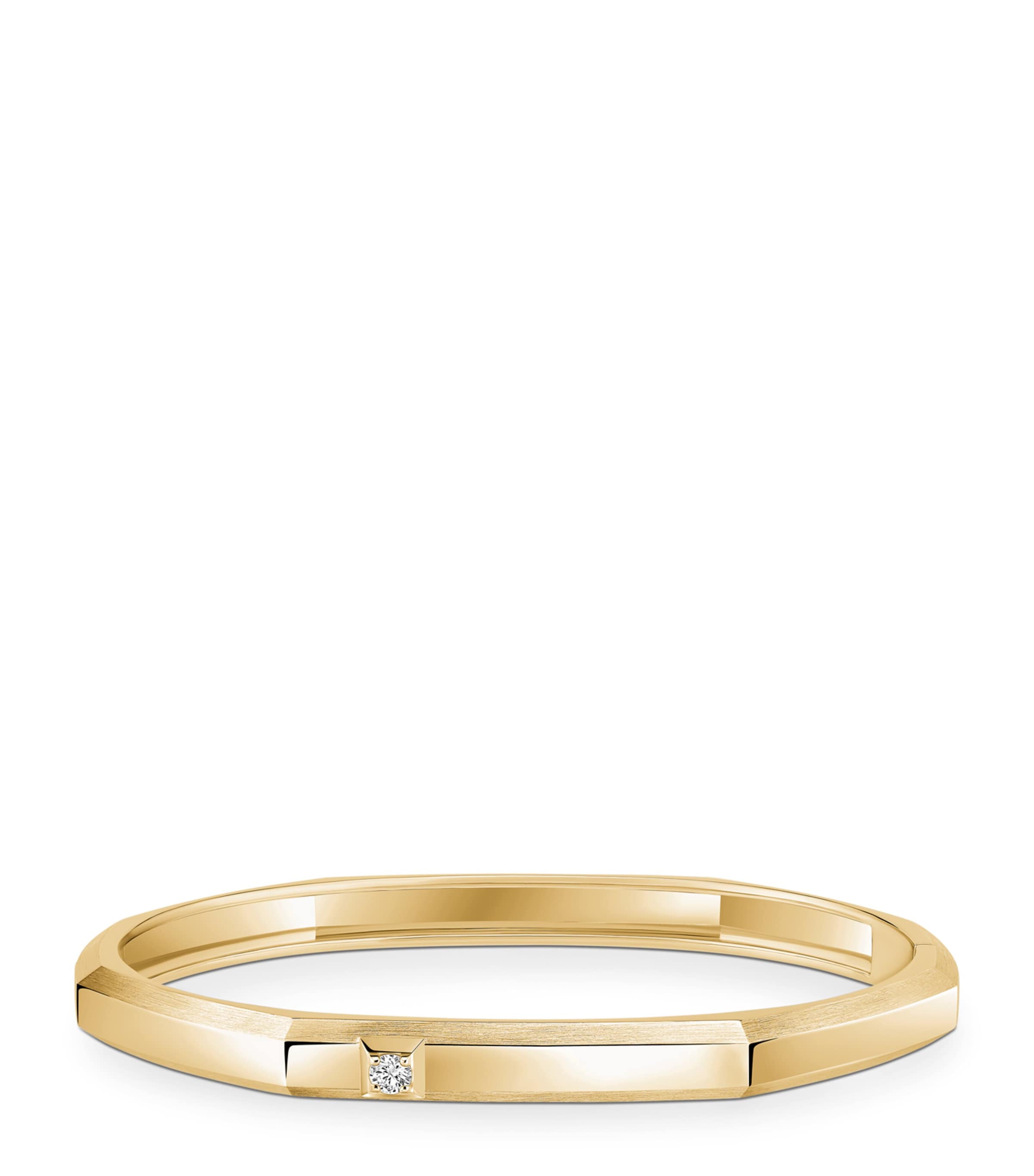 Messika Moderniste Yellow Gold and Diamond Medium Bracelet White Gold