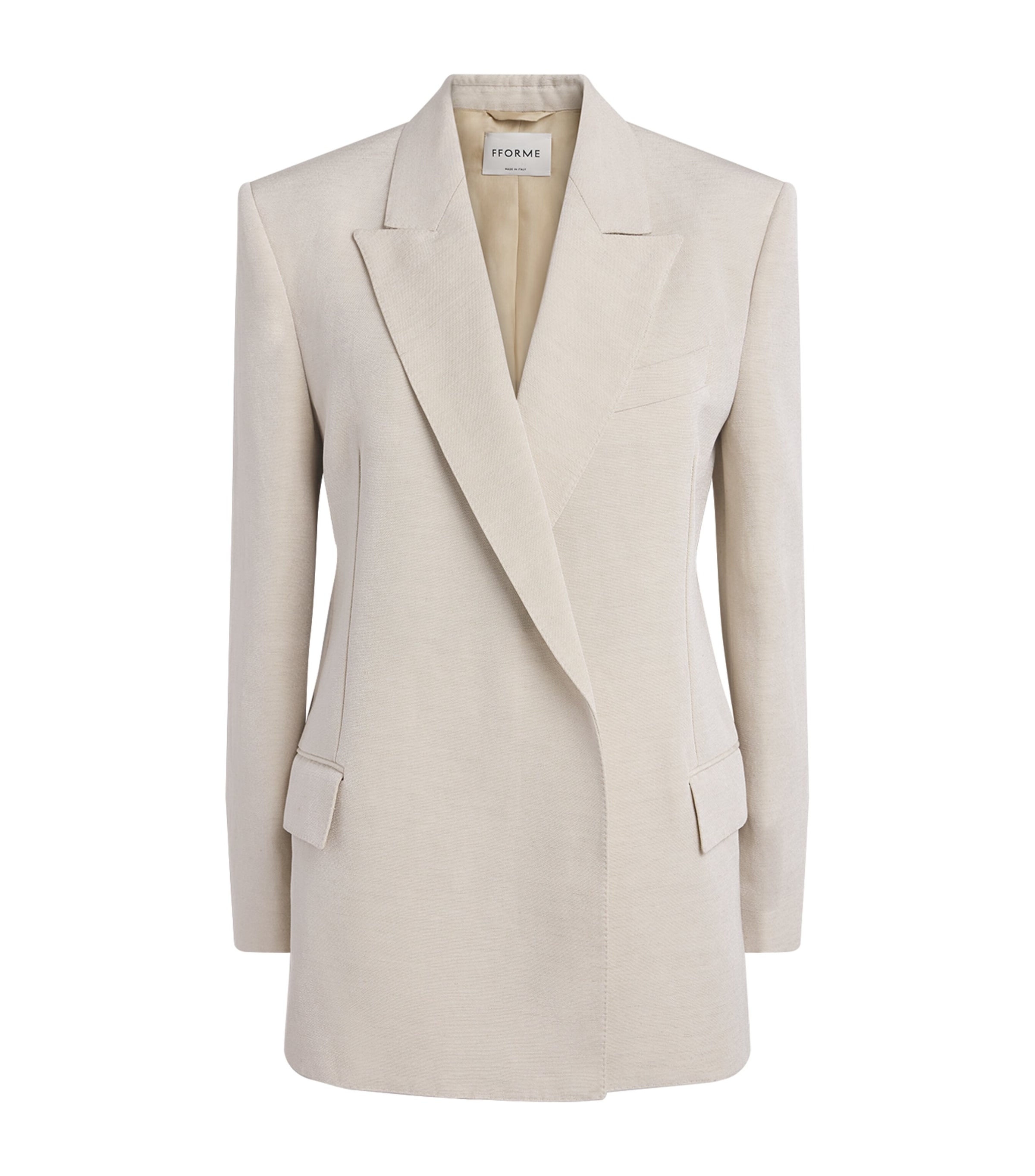 FFORME Womens Double-Breasted Winslow Blazer Bone