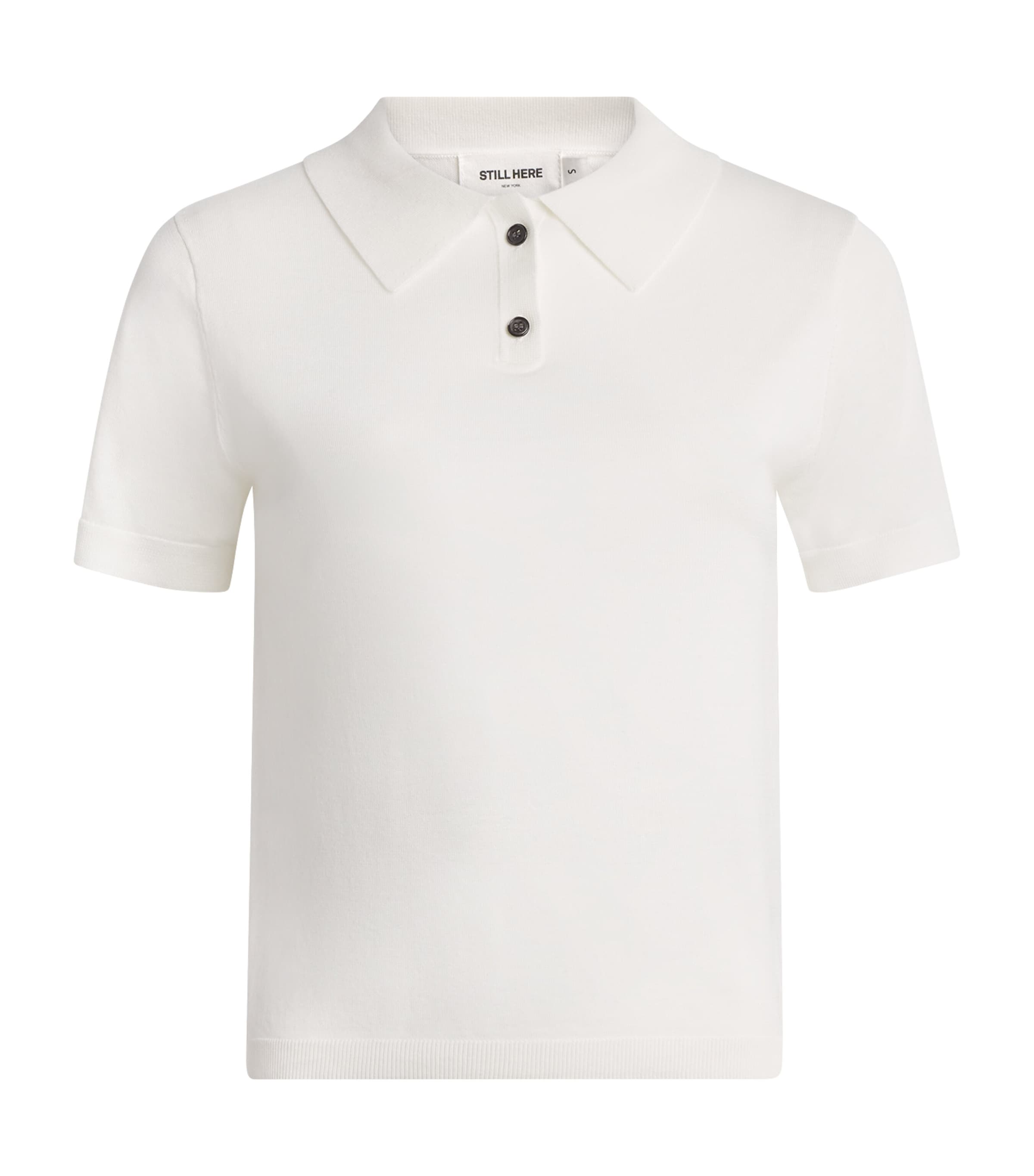 STILL HERE Womens Daughter Polo Shirt Milk