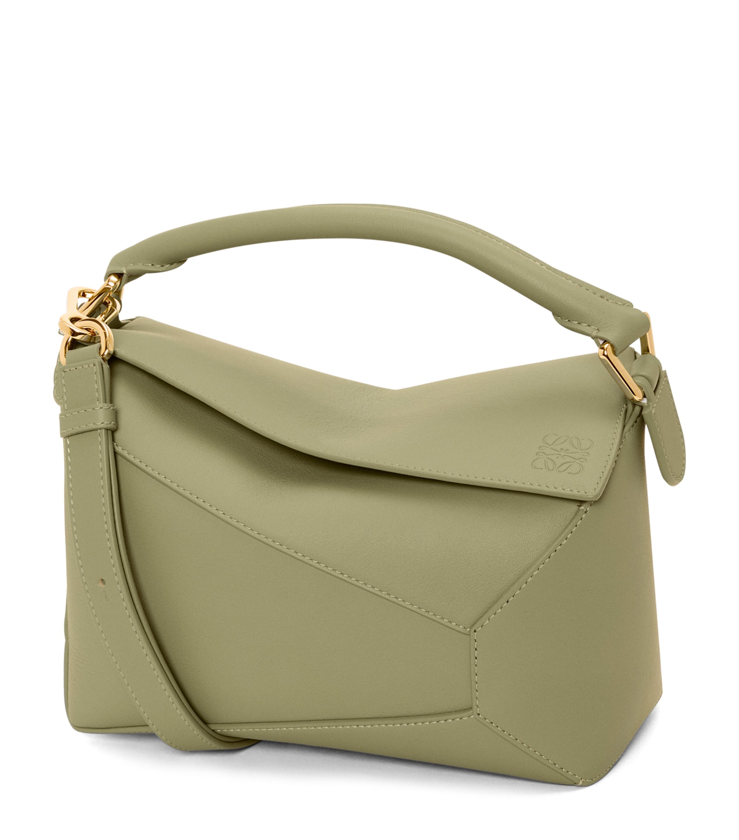 【関税&送料込】Loewe Borsa A Mano Puzzle Edge Landscape Sma Puzzle Edge Landscape Small shoulder bag in brown - Loewe