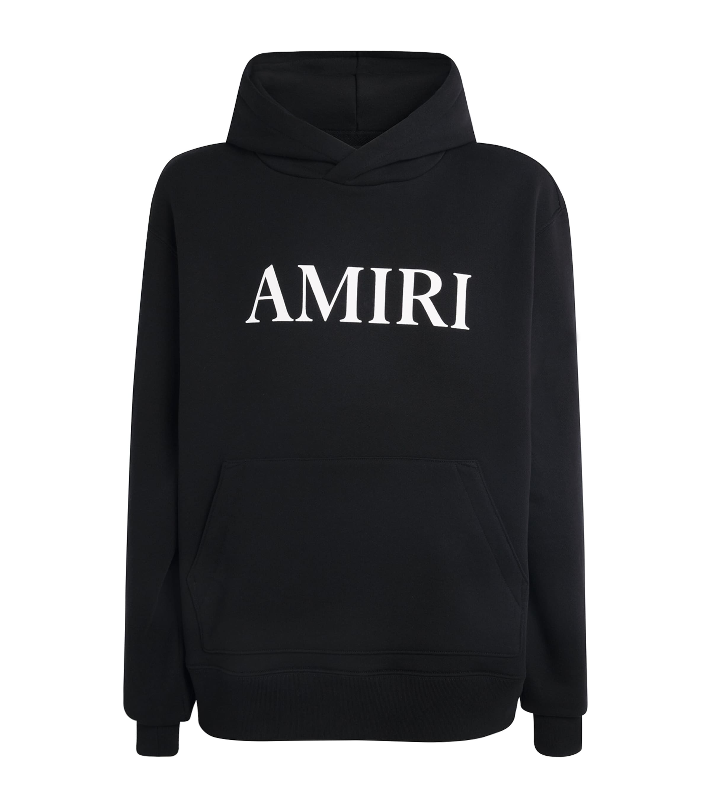 AMIRI Mens Cotton Logo Hoodie Black /