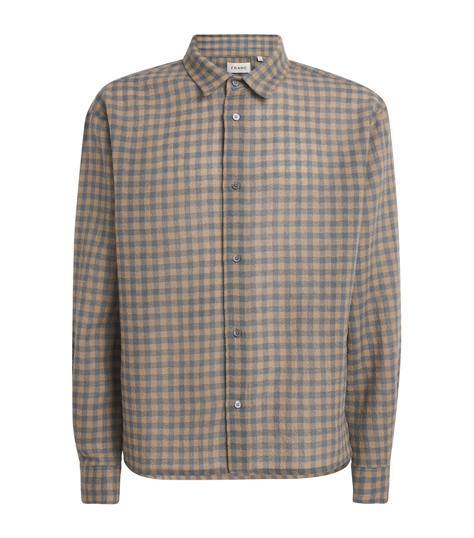 Virgin Wool Check Shirt