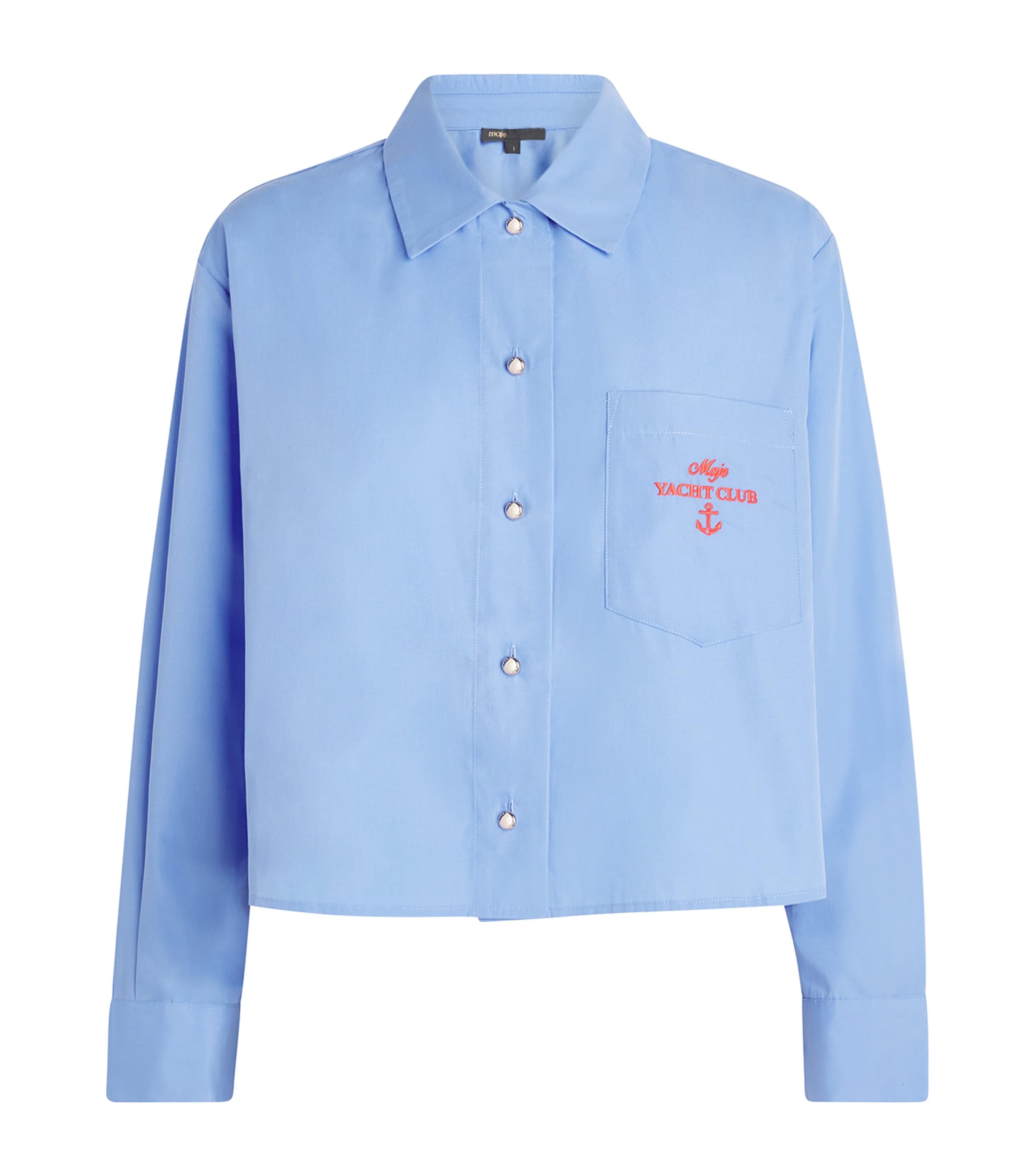 Embroidered Pleated Shirt