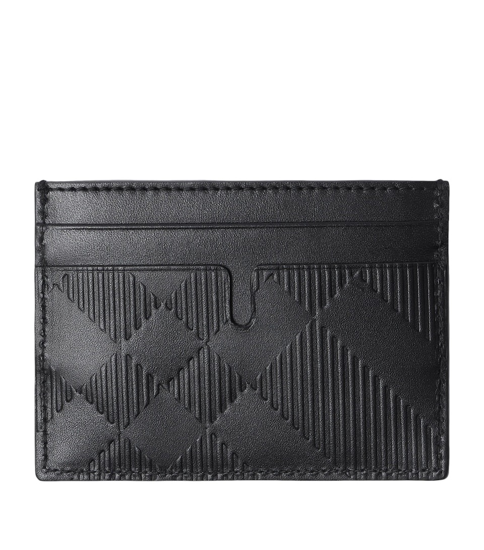 Embossed Check Card Holder