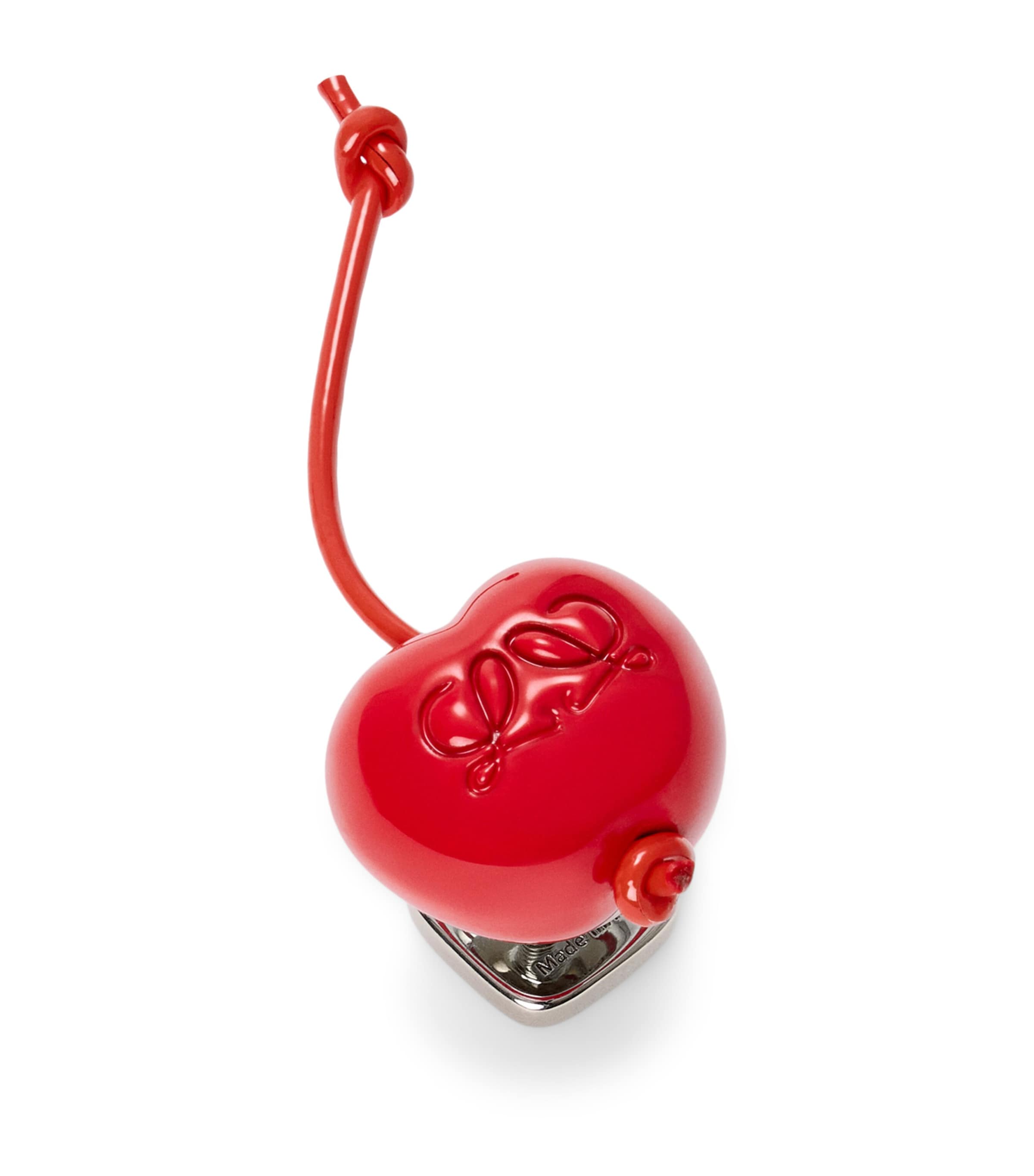 LOEWE Cherry Pin Charm Red