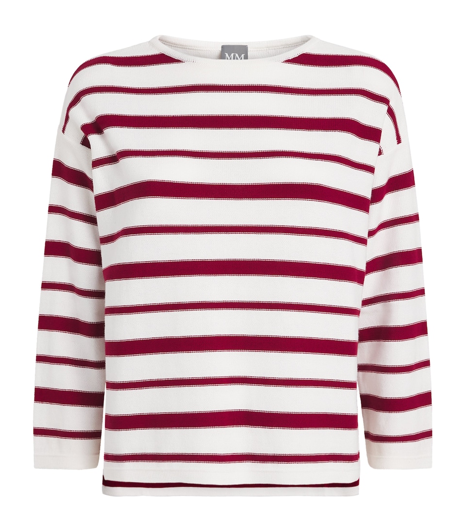 Cotton-Blend Stripe Sweater