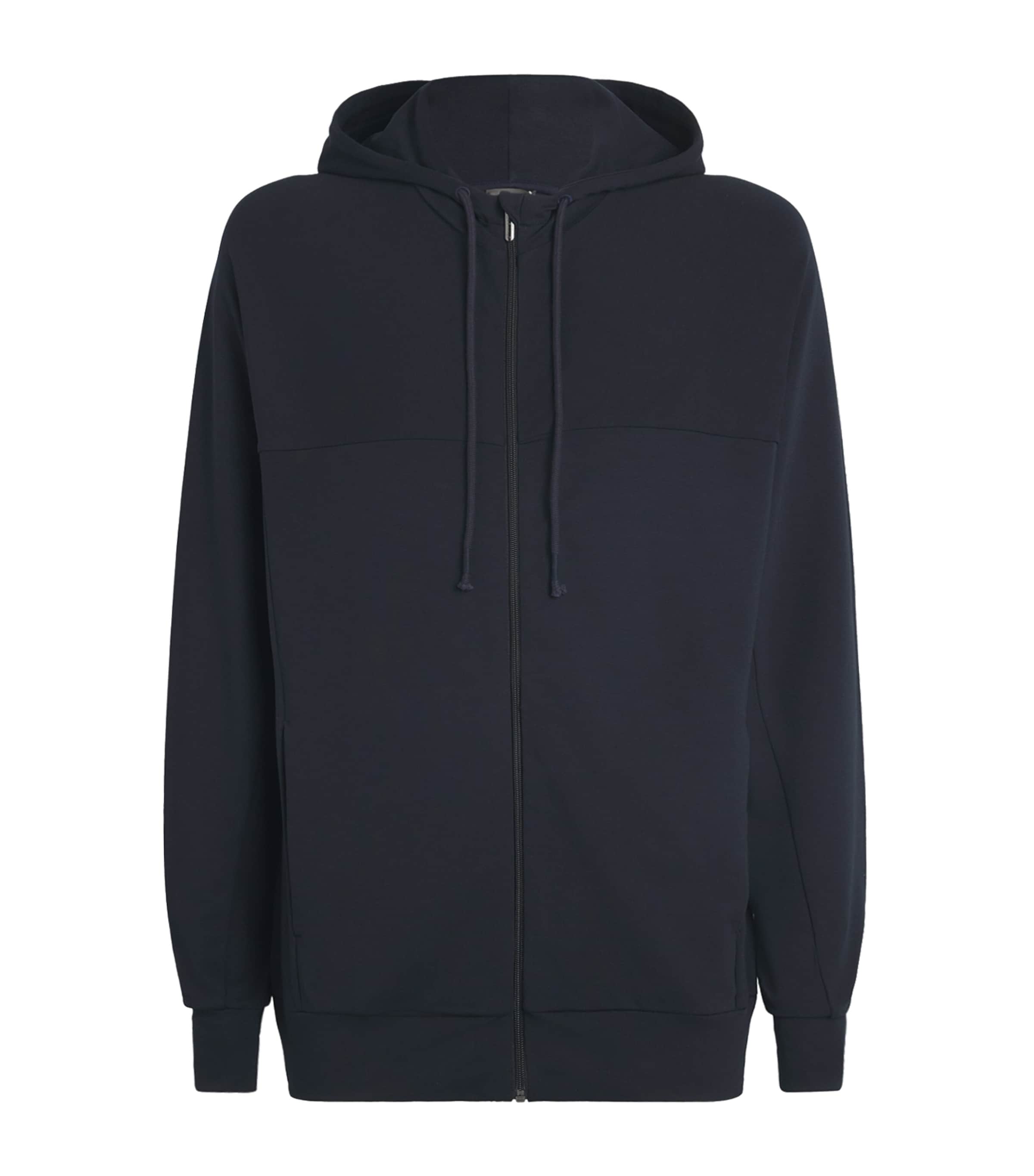 MM6 Maison Margiela Virgin Wool and Jersey Panelled Hoodie