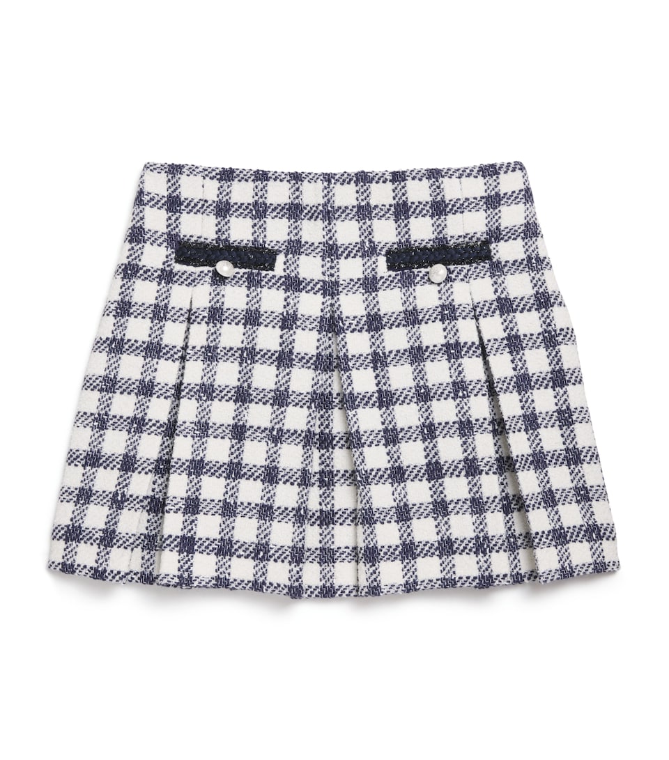 Check Bouclé Skirt (3-12 Years)