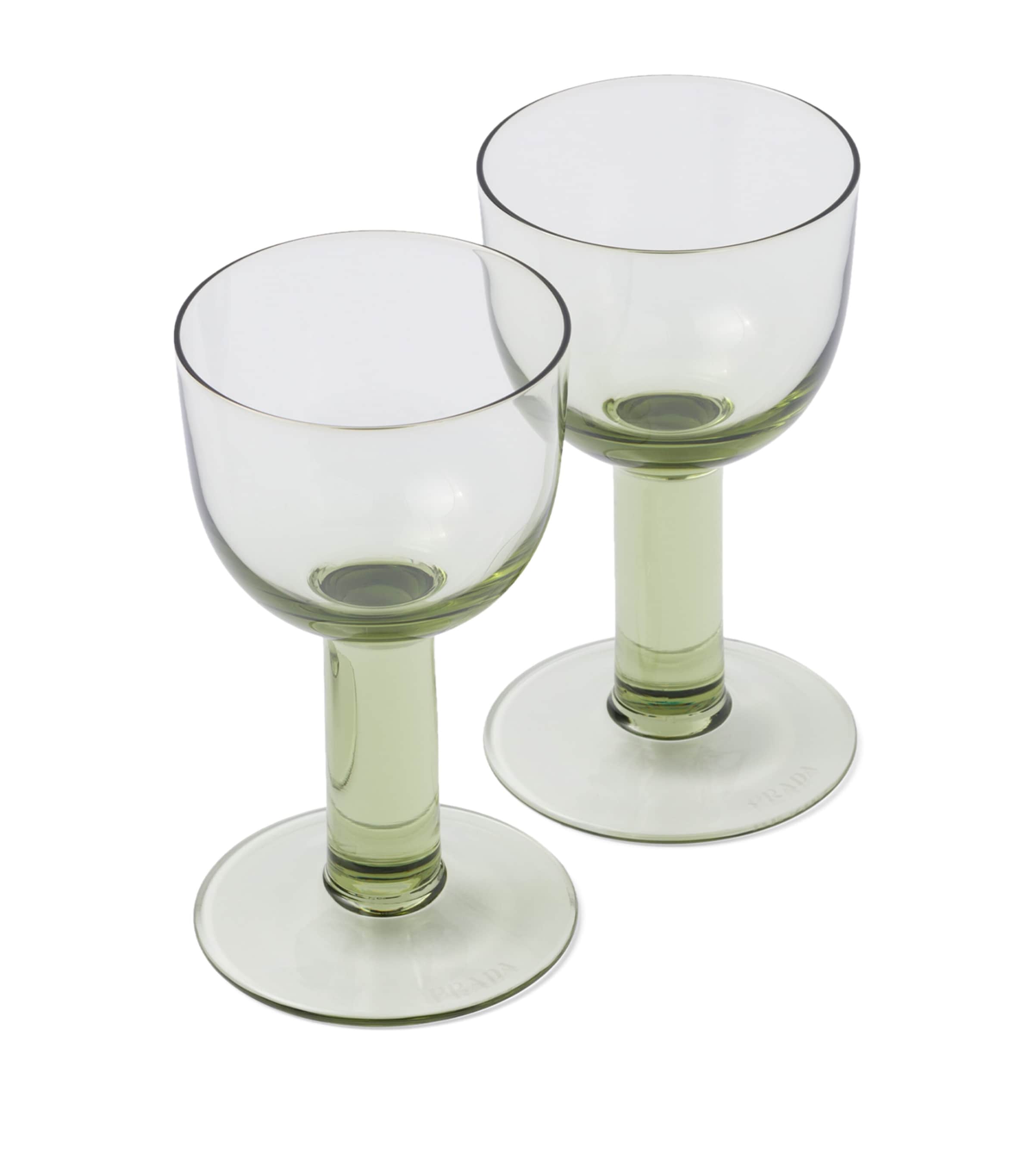 Prada Plinth White Wine Glasses (Set of 2)