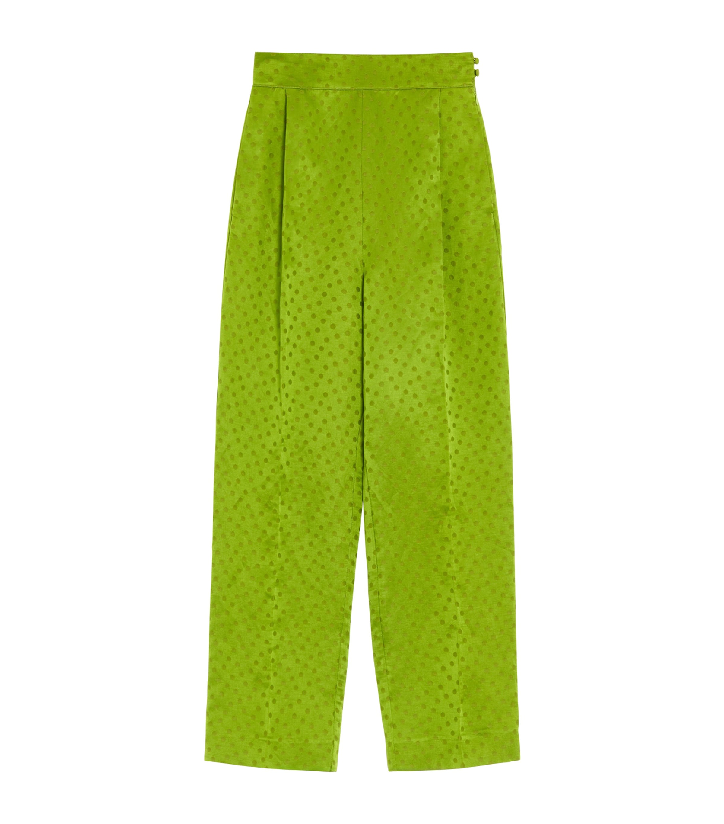 Valentino Womens Linen-Silk Pleated Trousers Aut