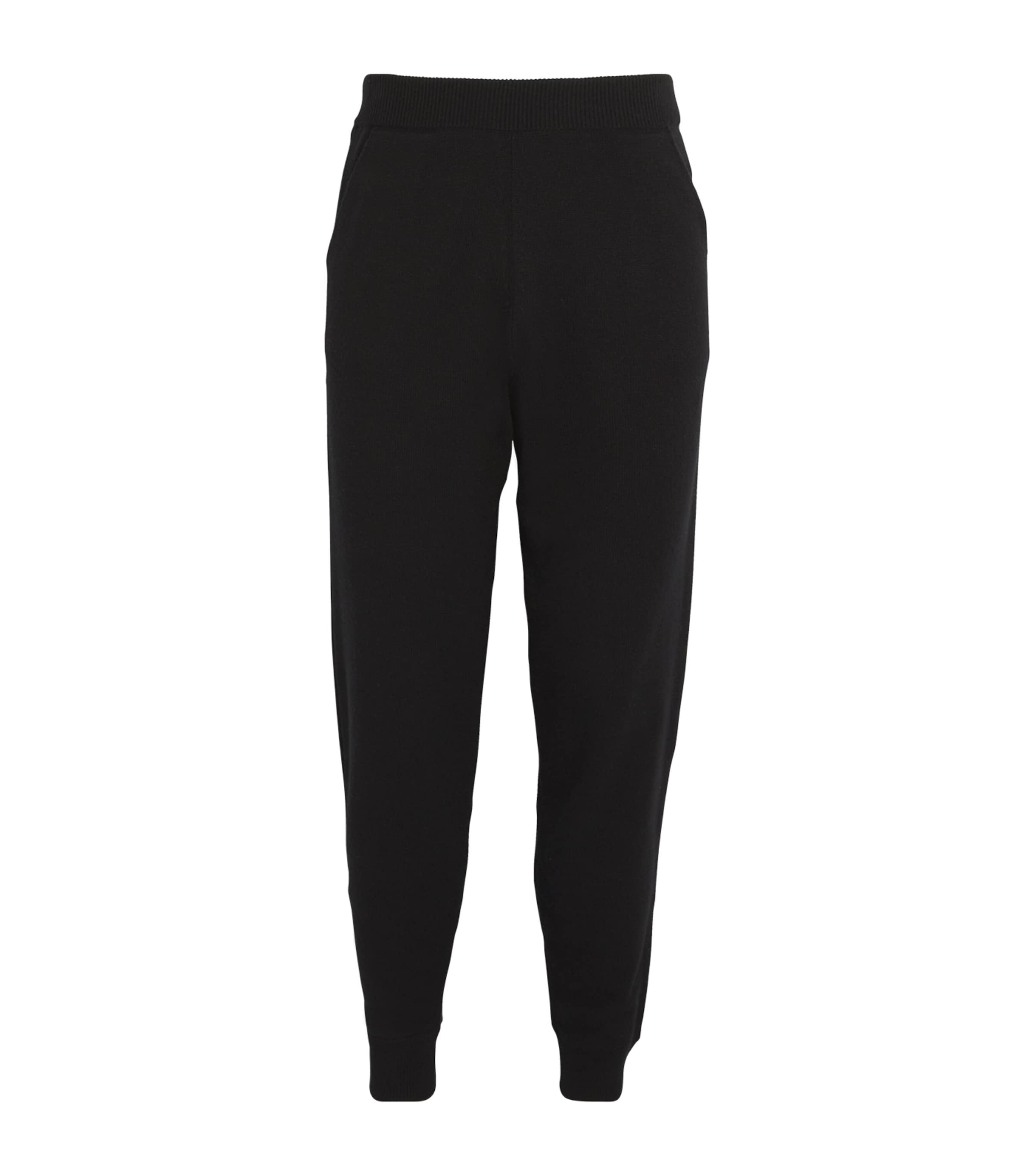Harrods Mens Cashmere Sweatpants Black
