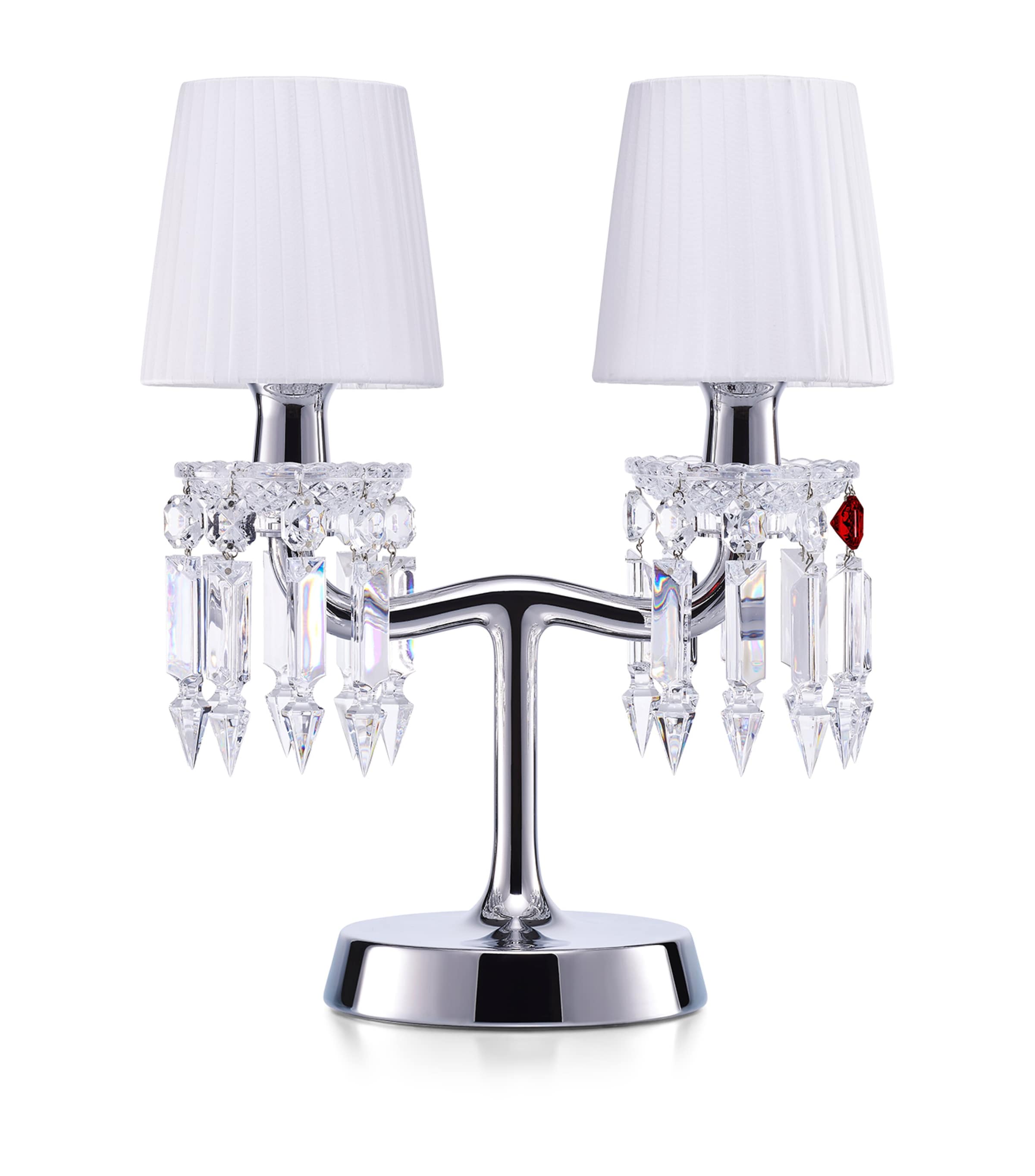 Baccarat Chrome Zénith Nomade Table Lamp Clear