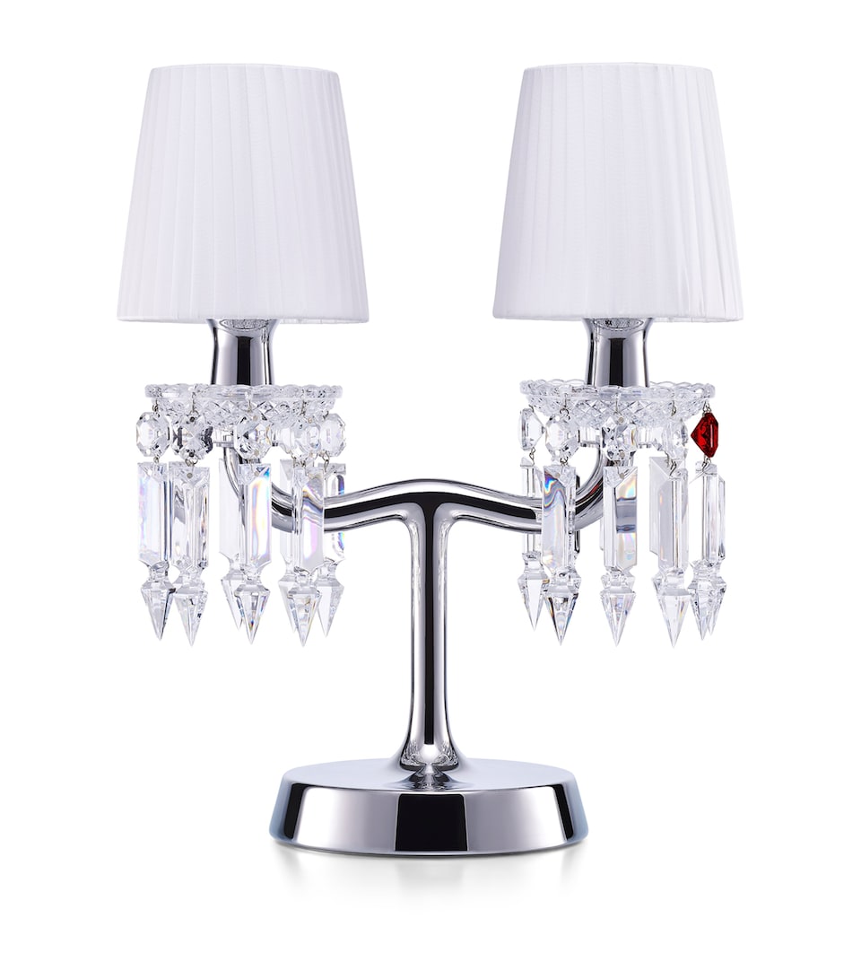 Baccarat Chrome Zénith Nomade Table Lamp Clear
