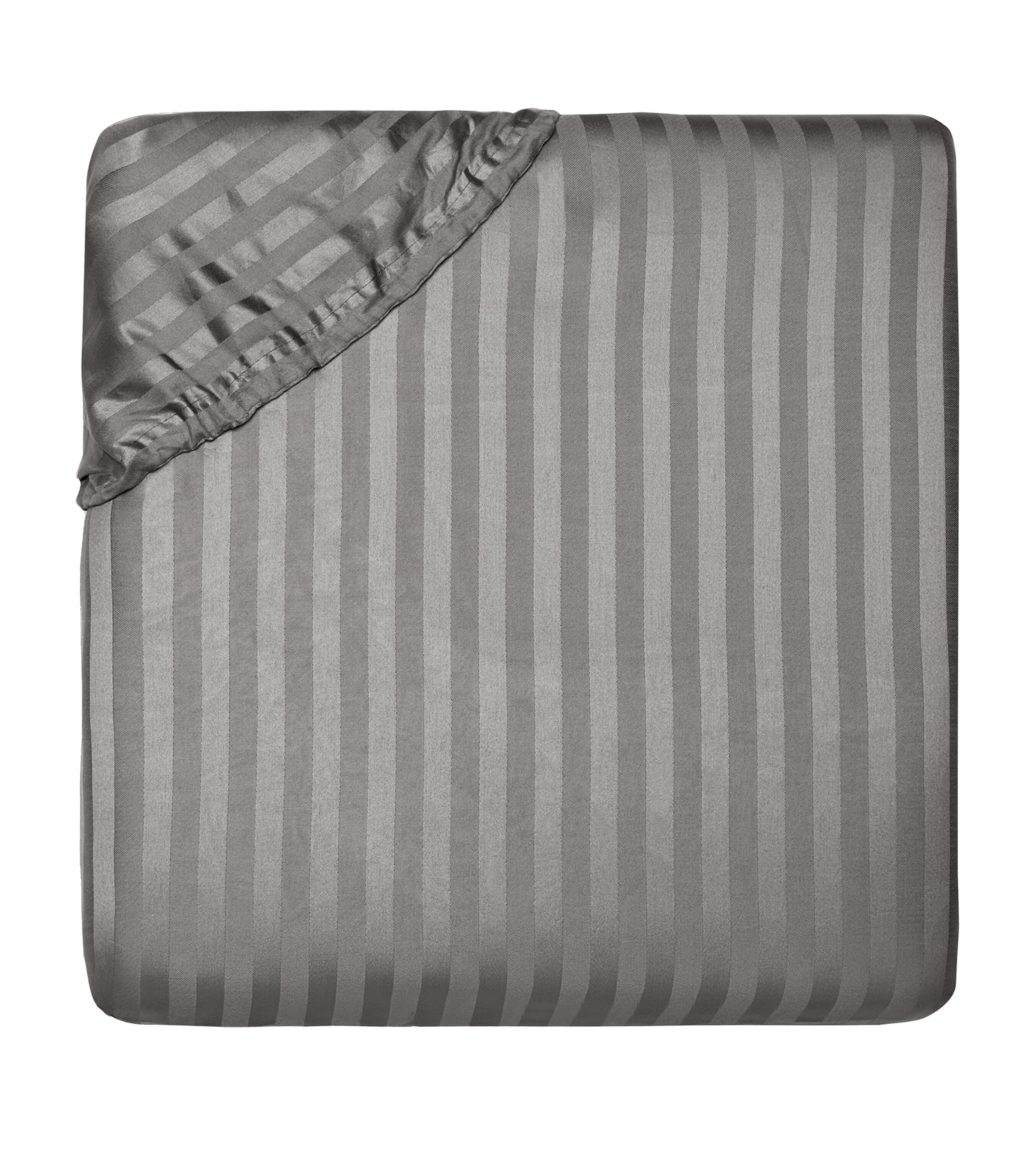 Raso Rigato Super King Fitted Sheet (180cm x 200cm)