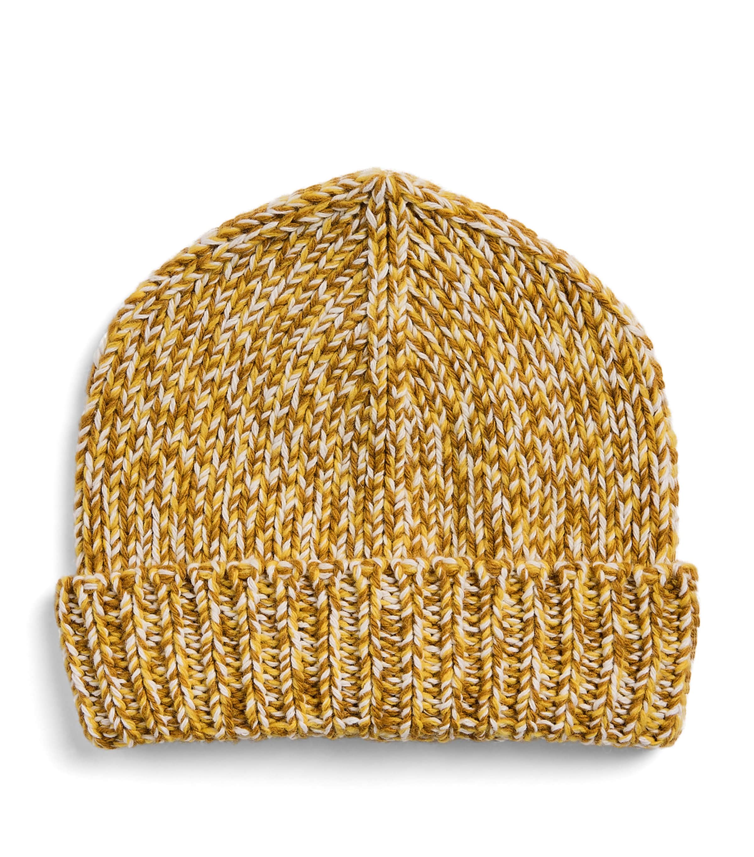 Il Gufo Mélange Knit Beanie Crocus Yellow