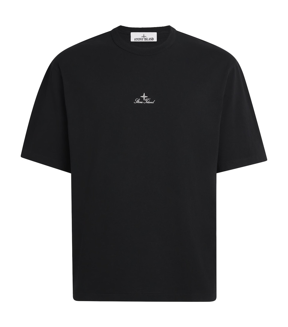 Stone Island Mens Organic Cotton Embroidered T-Shirt
