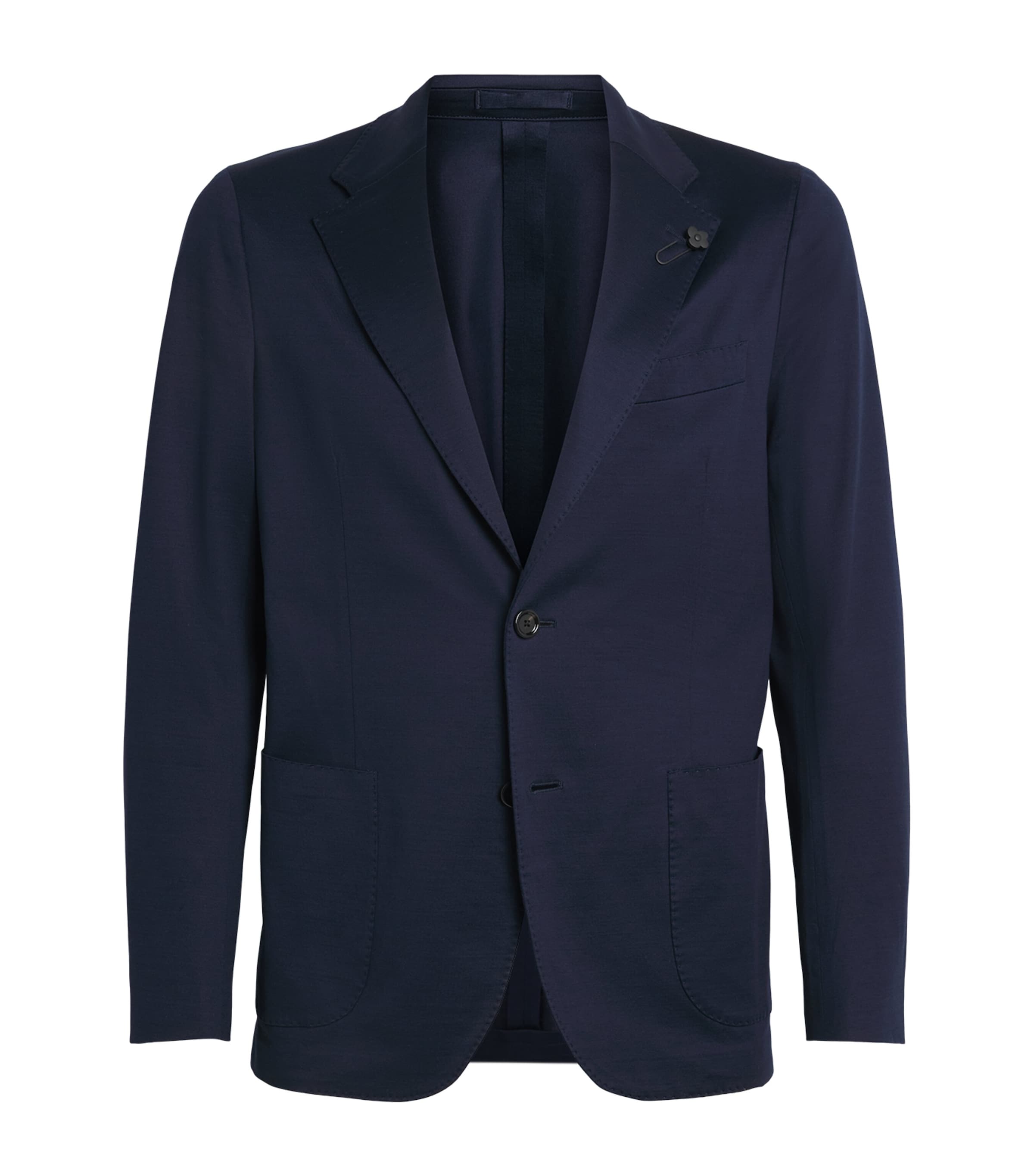 Cotton Single-Breasted Blazer