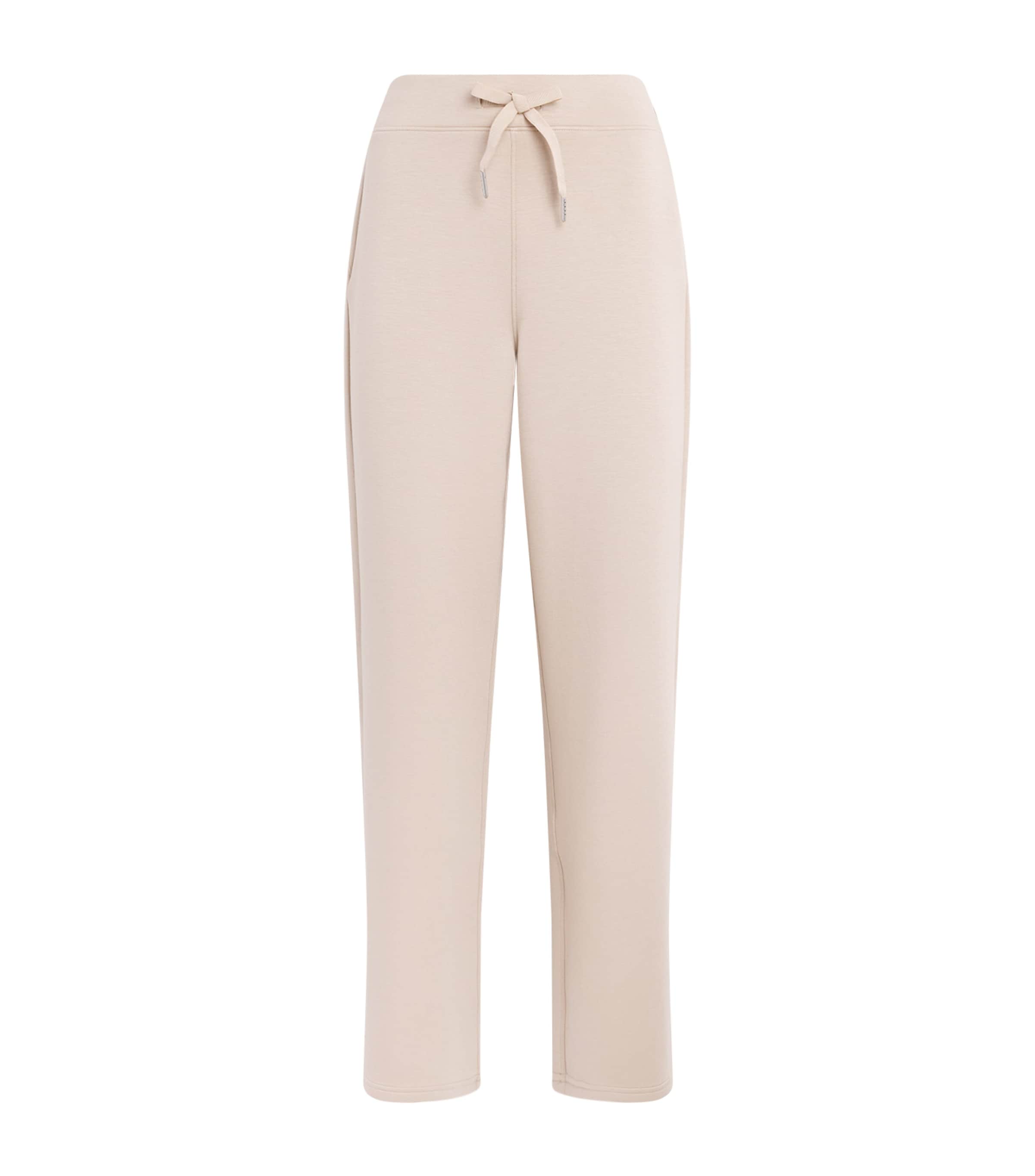 SPANX Womens Spanx AirEssentials Wide-Leg Sweatpants Dune