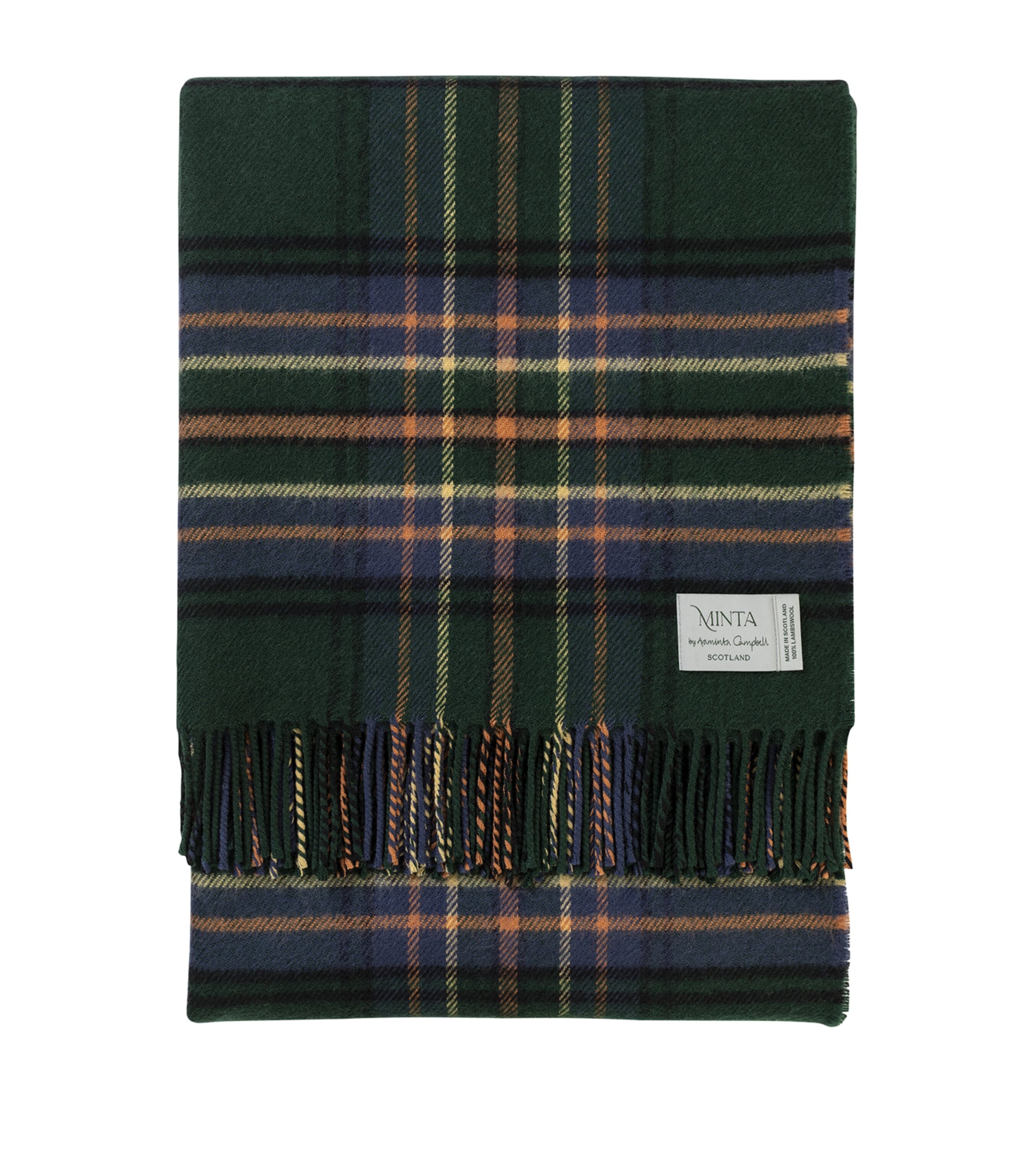 Araminta Campbell Wool Amber Riverbank Throw (140cm x 180cm) Amber Riverbank