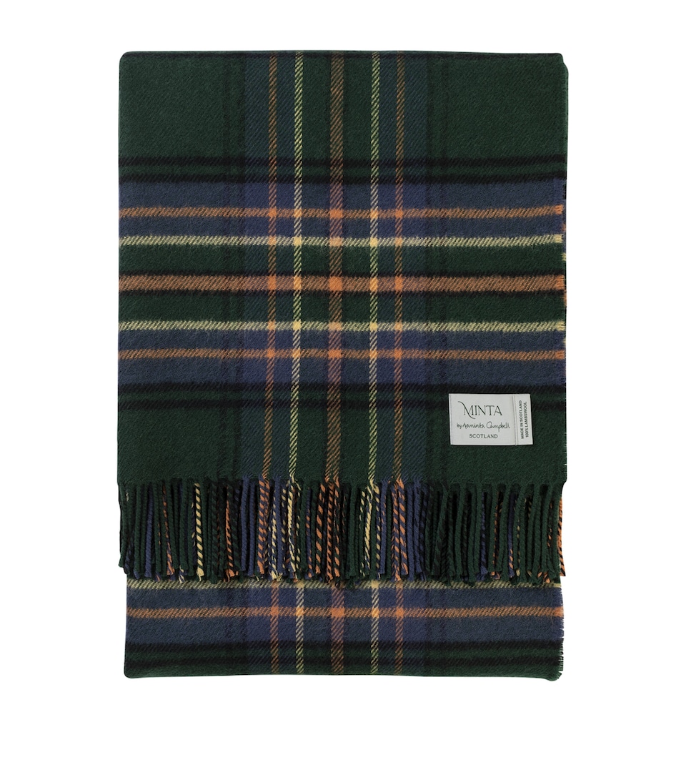 Araminta Campbell Wool Amber Riverbank Throw (140cm x 180cm) Amber Riverbank
