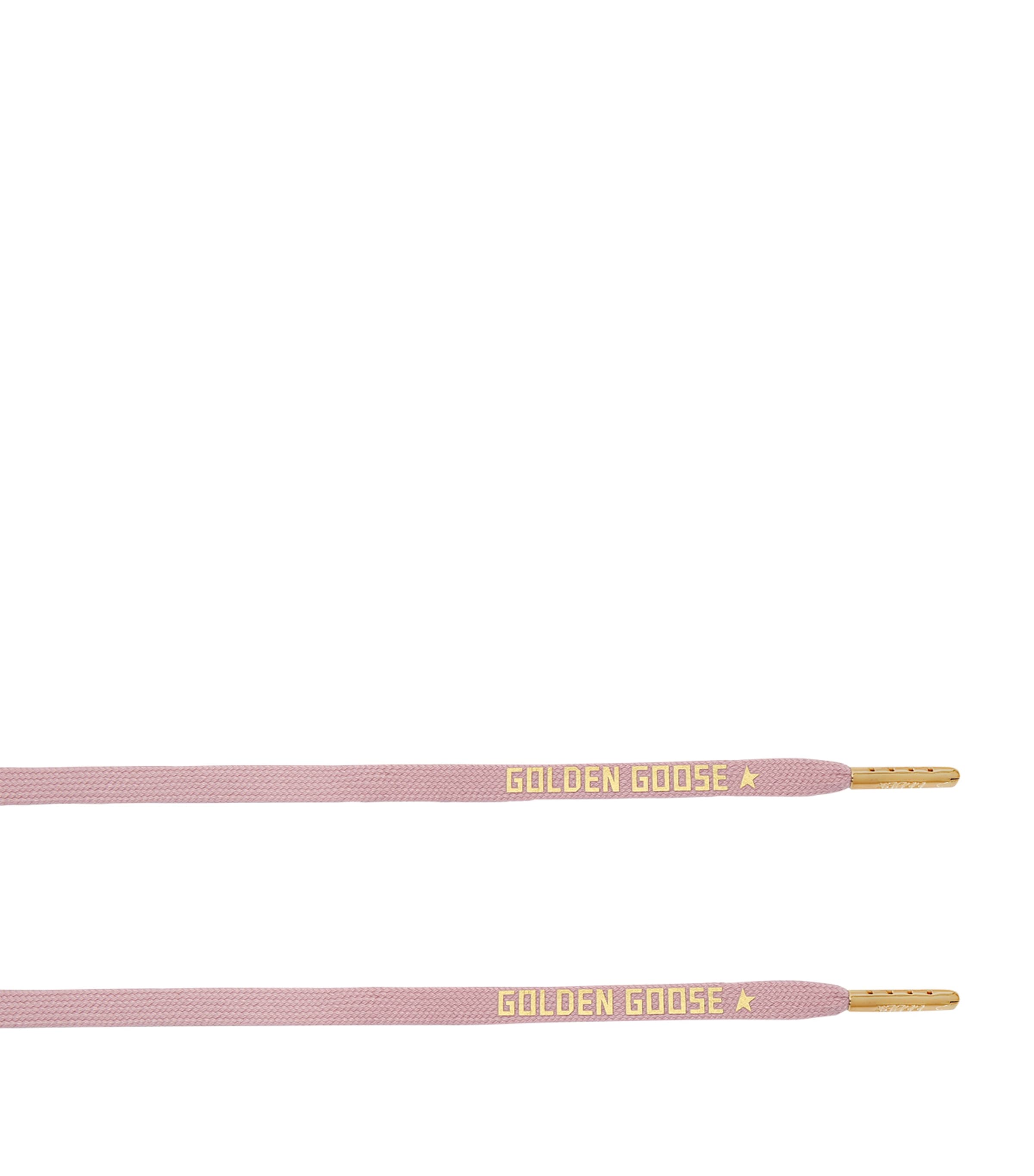 Golden Goose Logo Print Laces Pink Comb
