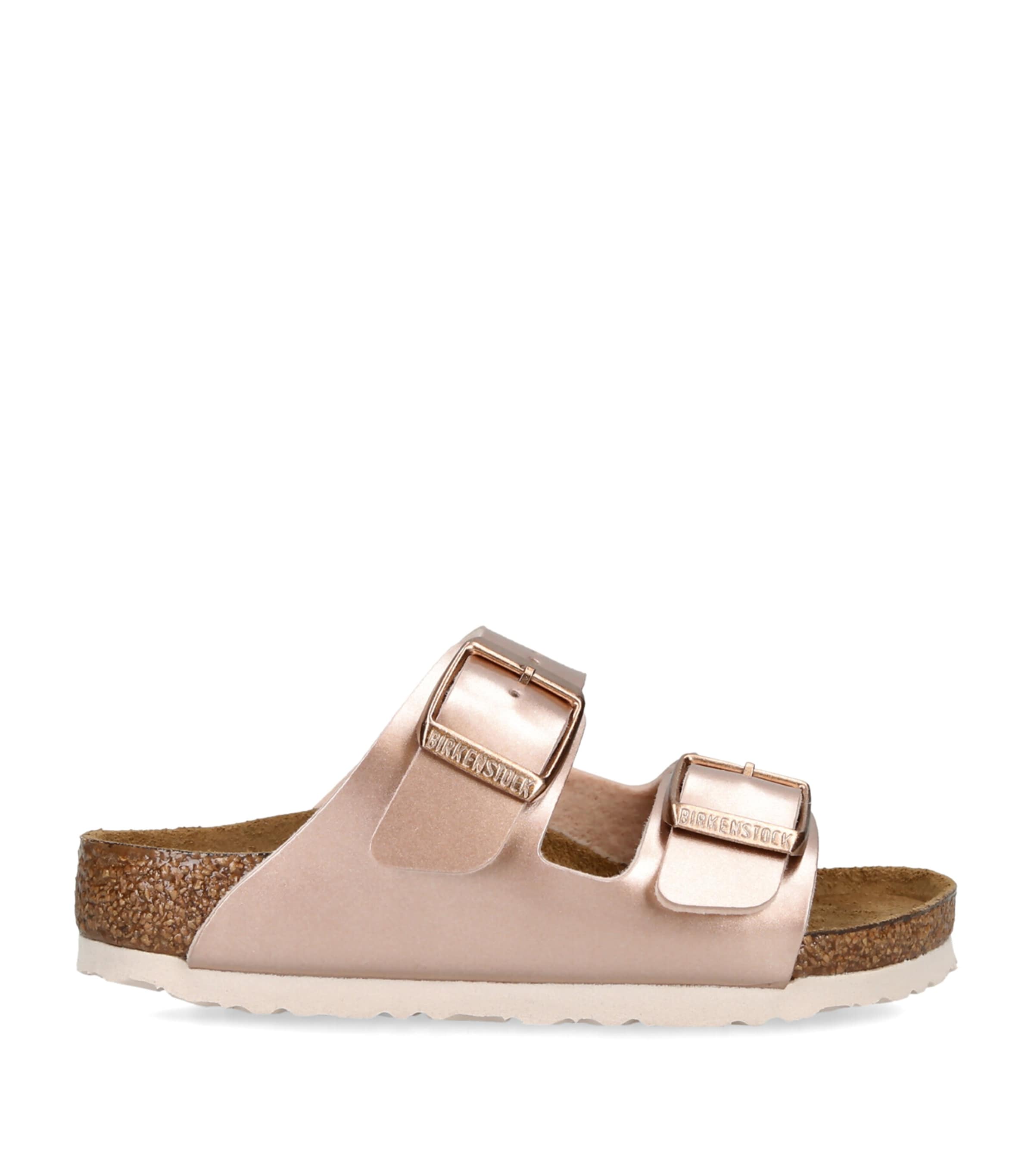 Birkenstock Metallic Leather Arizona Sandals Bronze