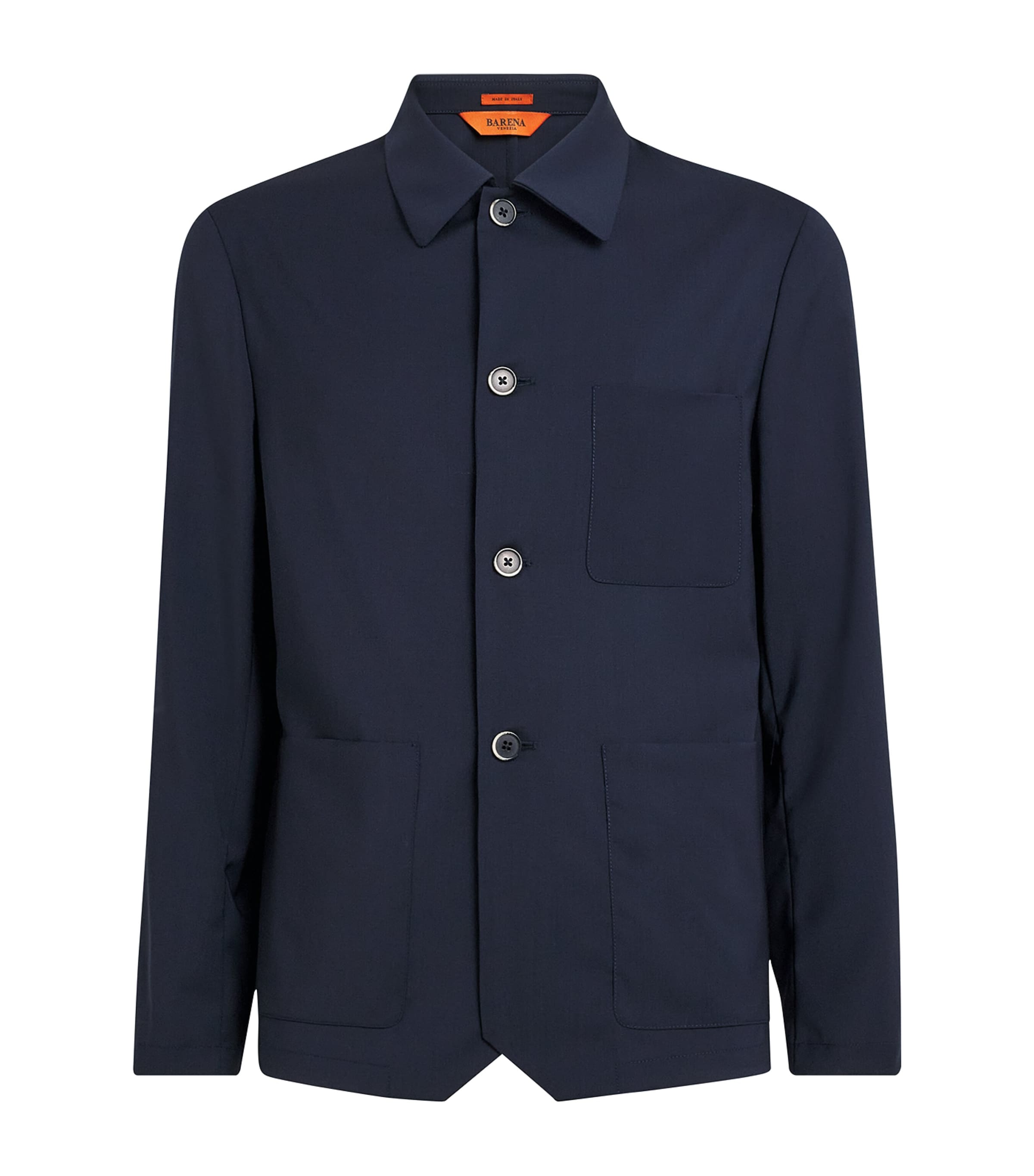 Tropical Virgin Wool Overshirt