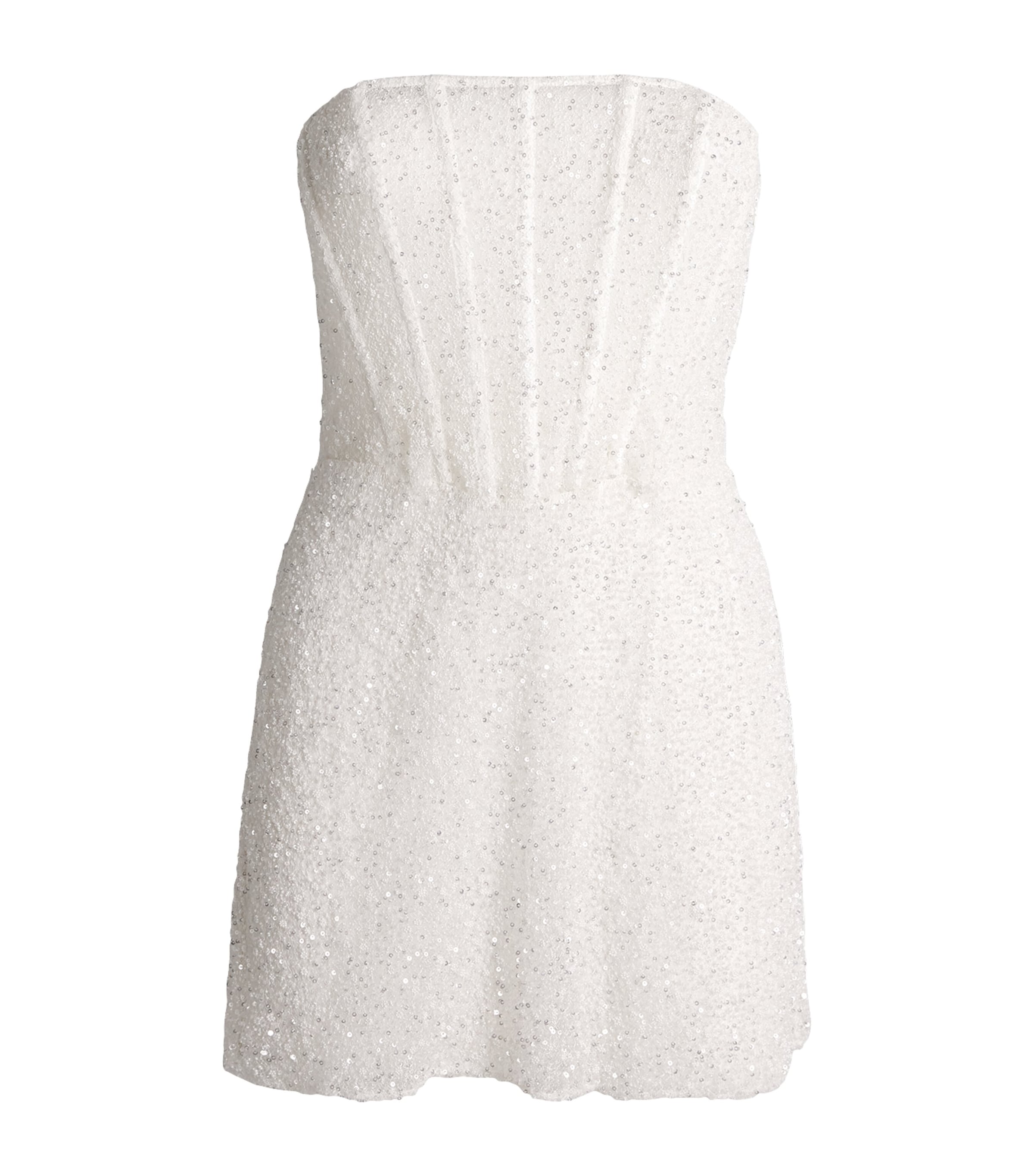 Kiki de Montparnasse Womens Tulle Sequin-Embellished Ange Mini Dress Ivory