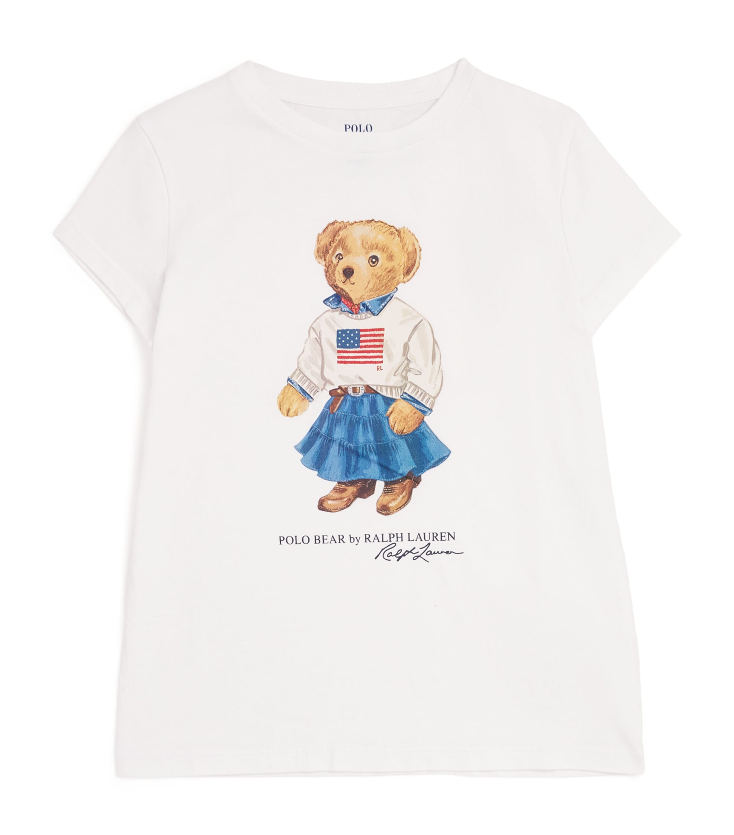 Cotton Polo Bear T-Shirt (7-14 Years)