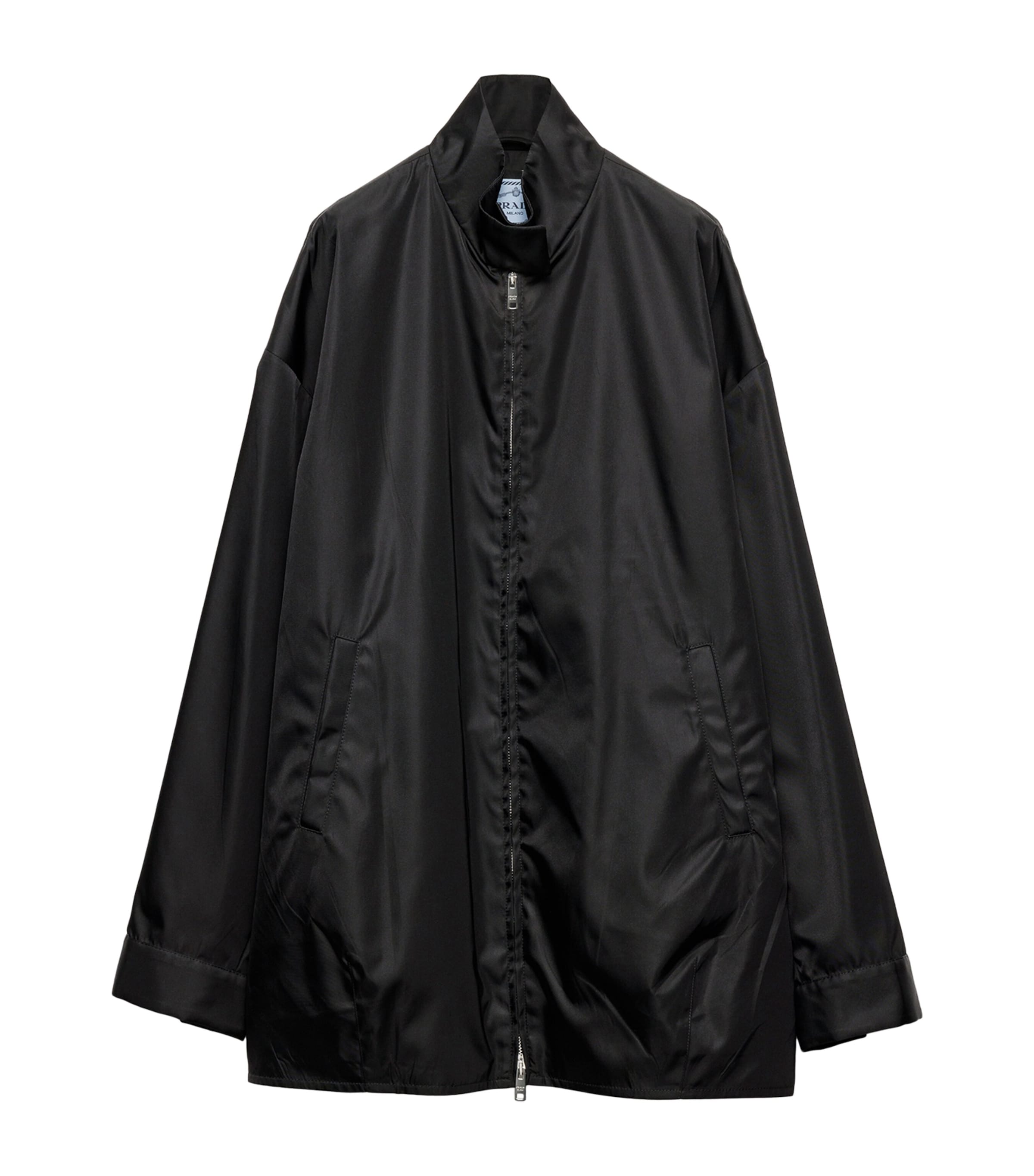 Prada Womens Re-Nylon Oversized Blouson Jacket