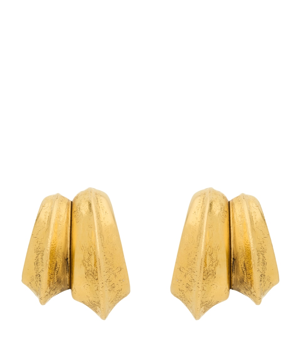 Saint Laurent Double Blade Clip-On Earrings