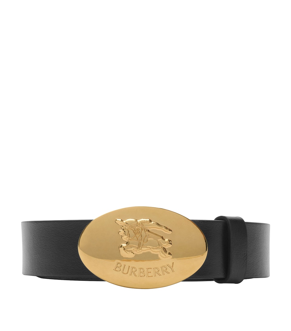 Leather Oval Knight Stamp Belt