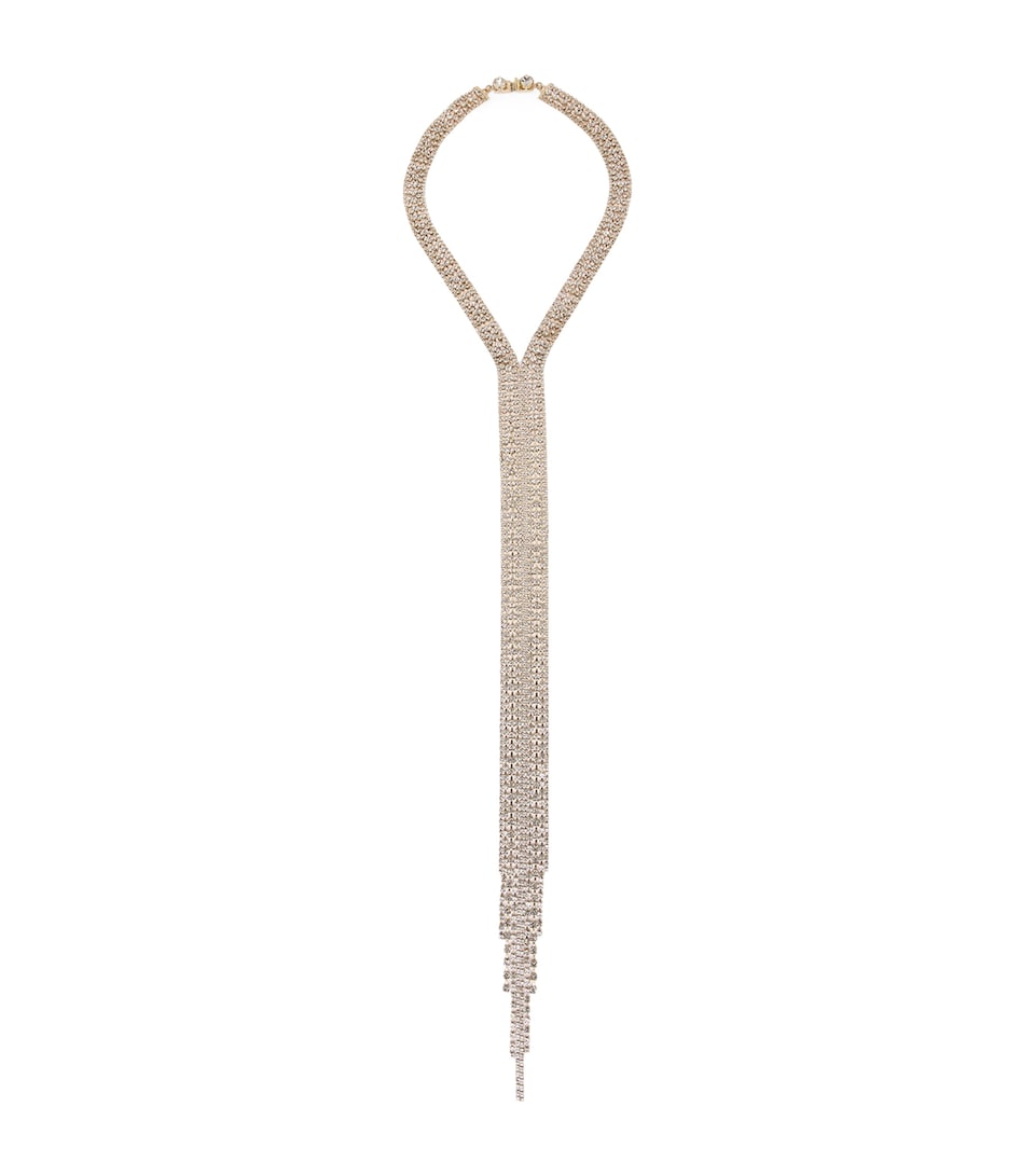 Marina Rinaldi Rhinestone-Embellished Strand Necklace Crystal