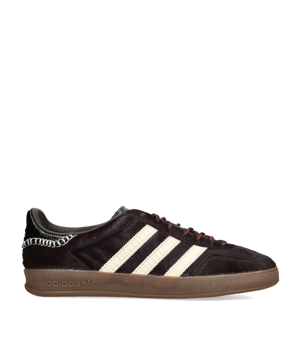 adidas x Wales Bonner Pony Hair Gazelle Sneakers Wine