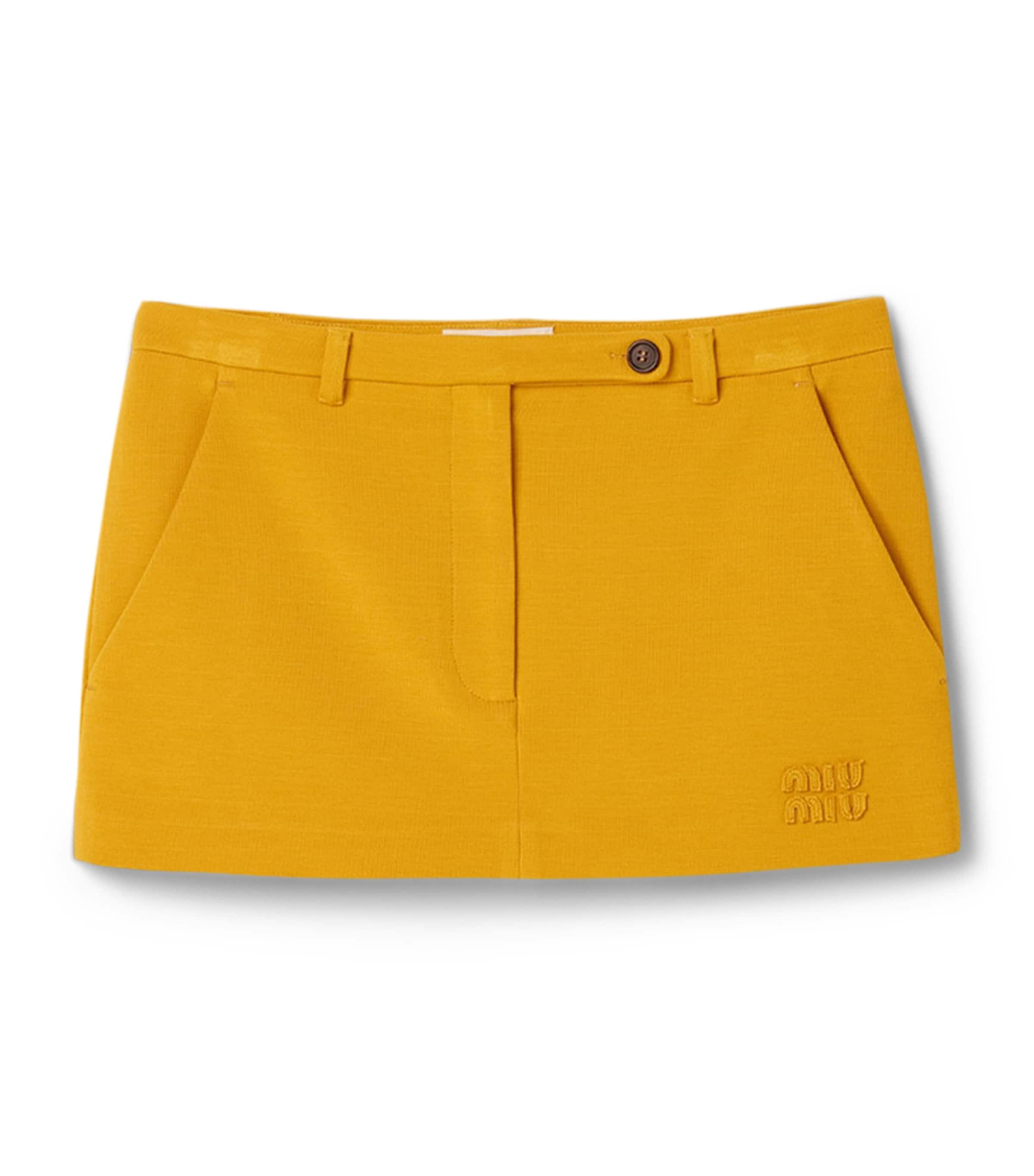 Logo Ribbed Mini Skirt