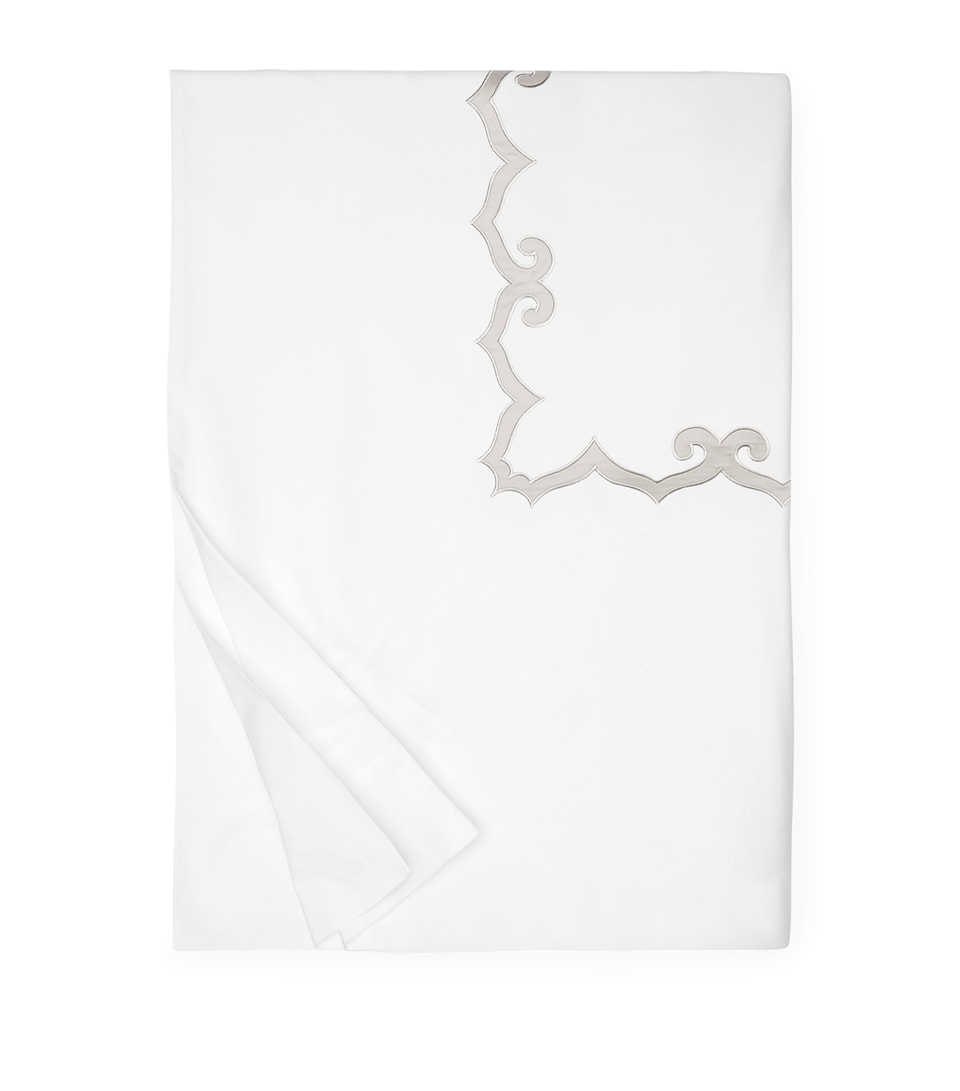 Pratesi Marrakesh Super King Duvet Cover (260cm x 220cm) White/sterling