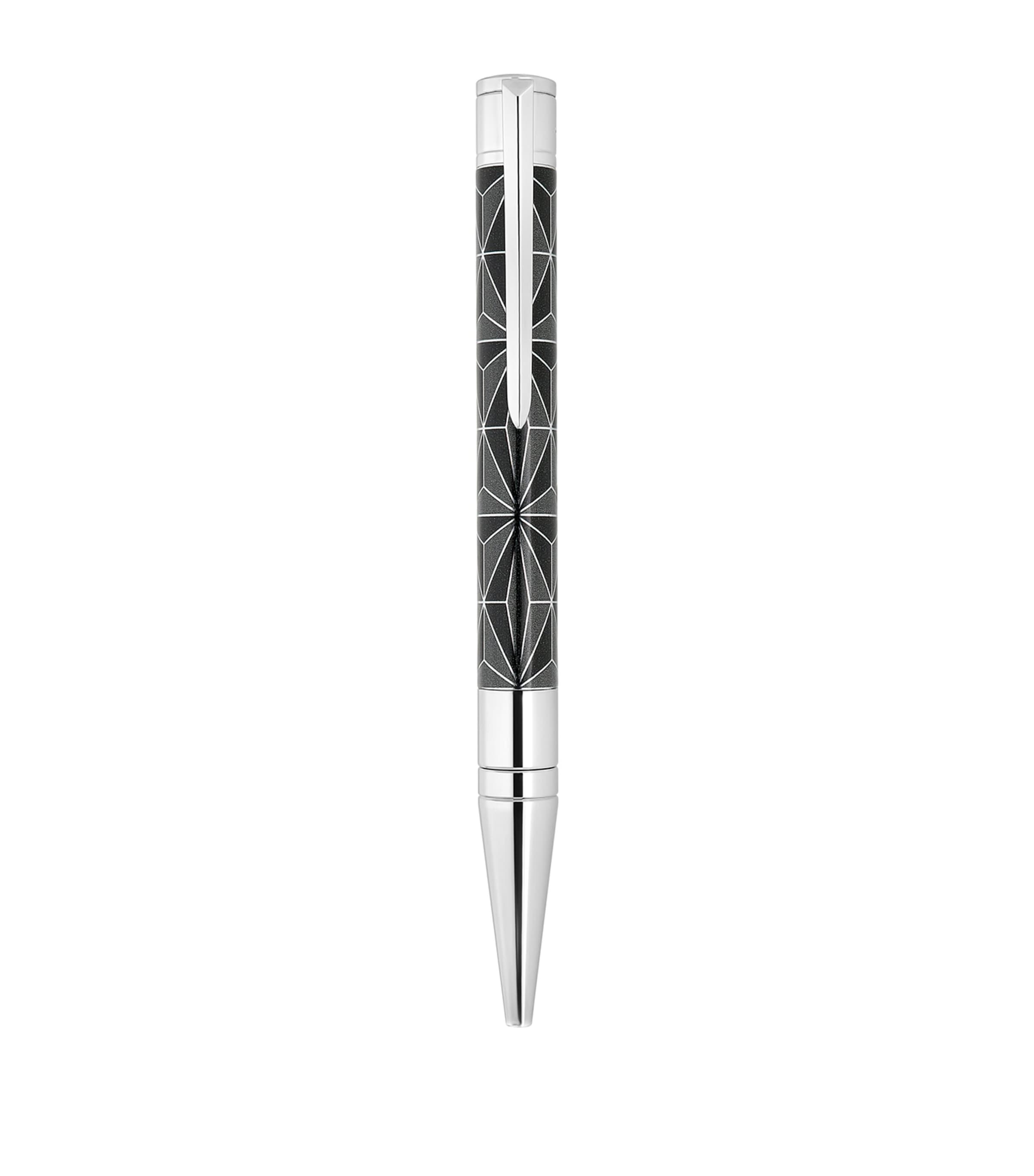 S.T. Dupont Initial Fire X Ballpoint Pen Black & Chrome