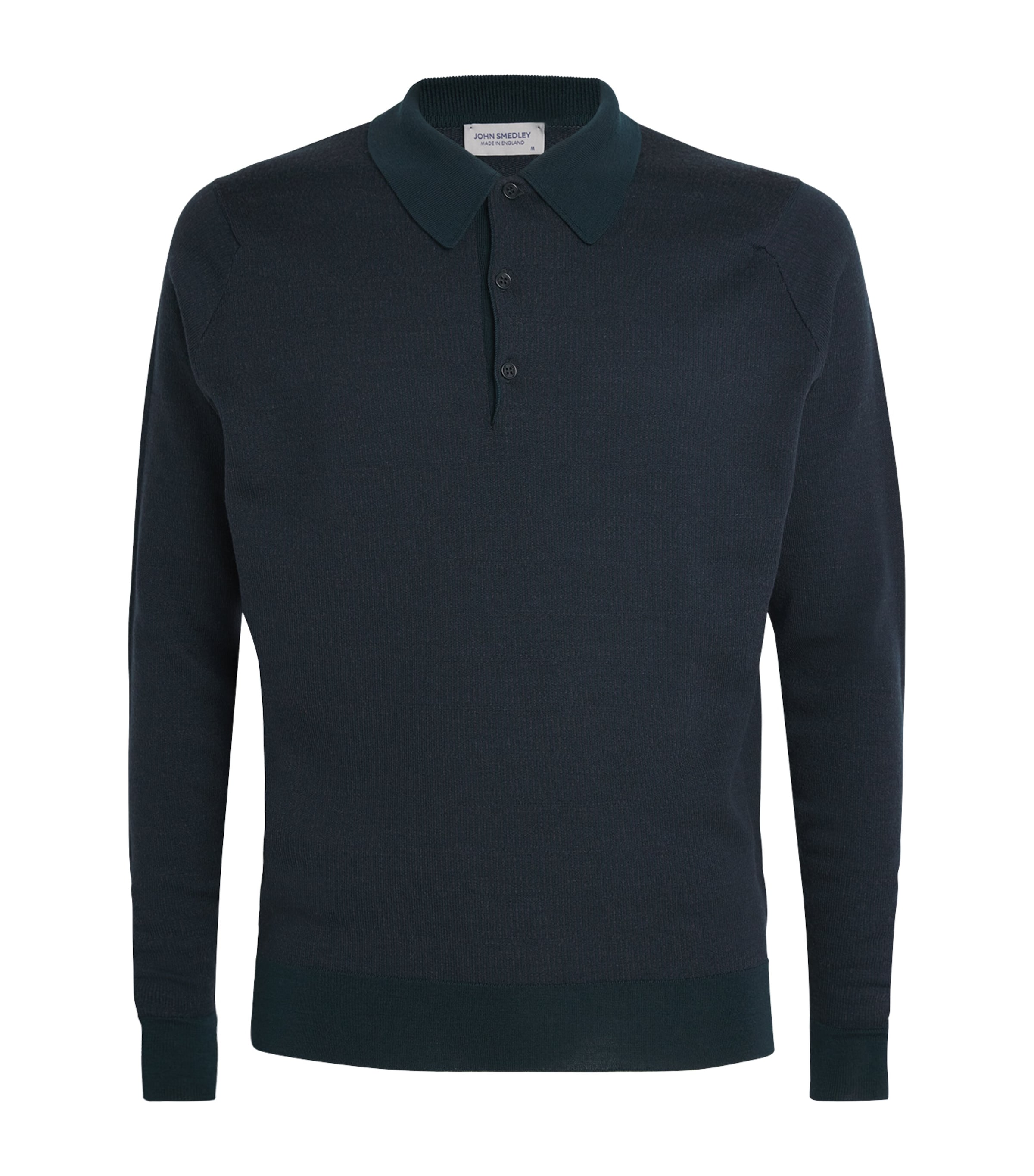 Extra Fine Merino Herbie Long-Sleeve Polo Shirt