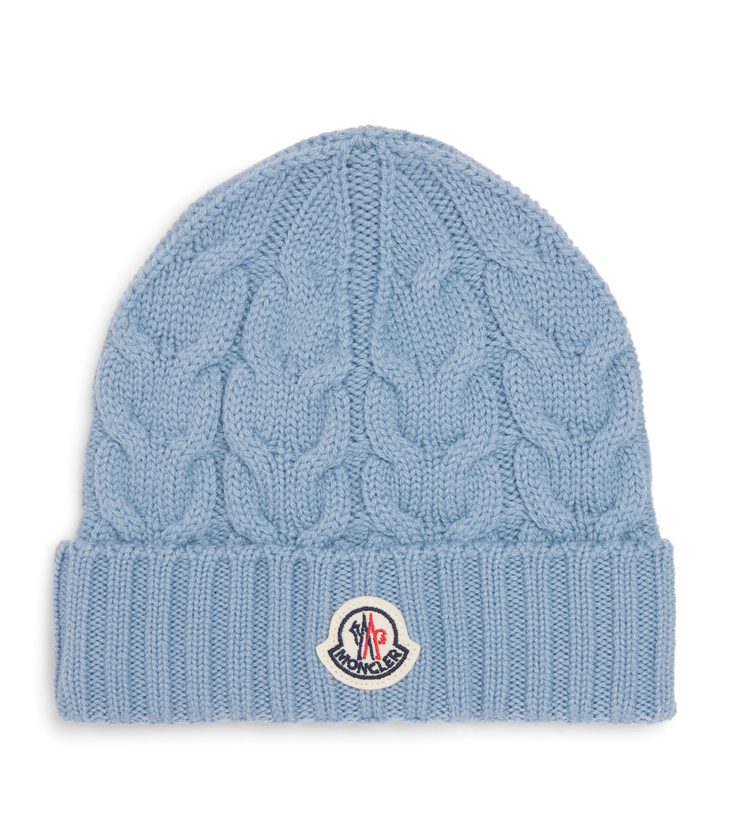 Moncler Enfant Virgin Wool Cable-Knit Beanie