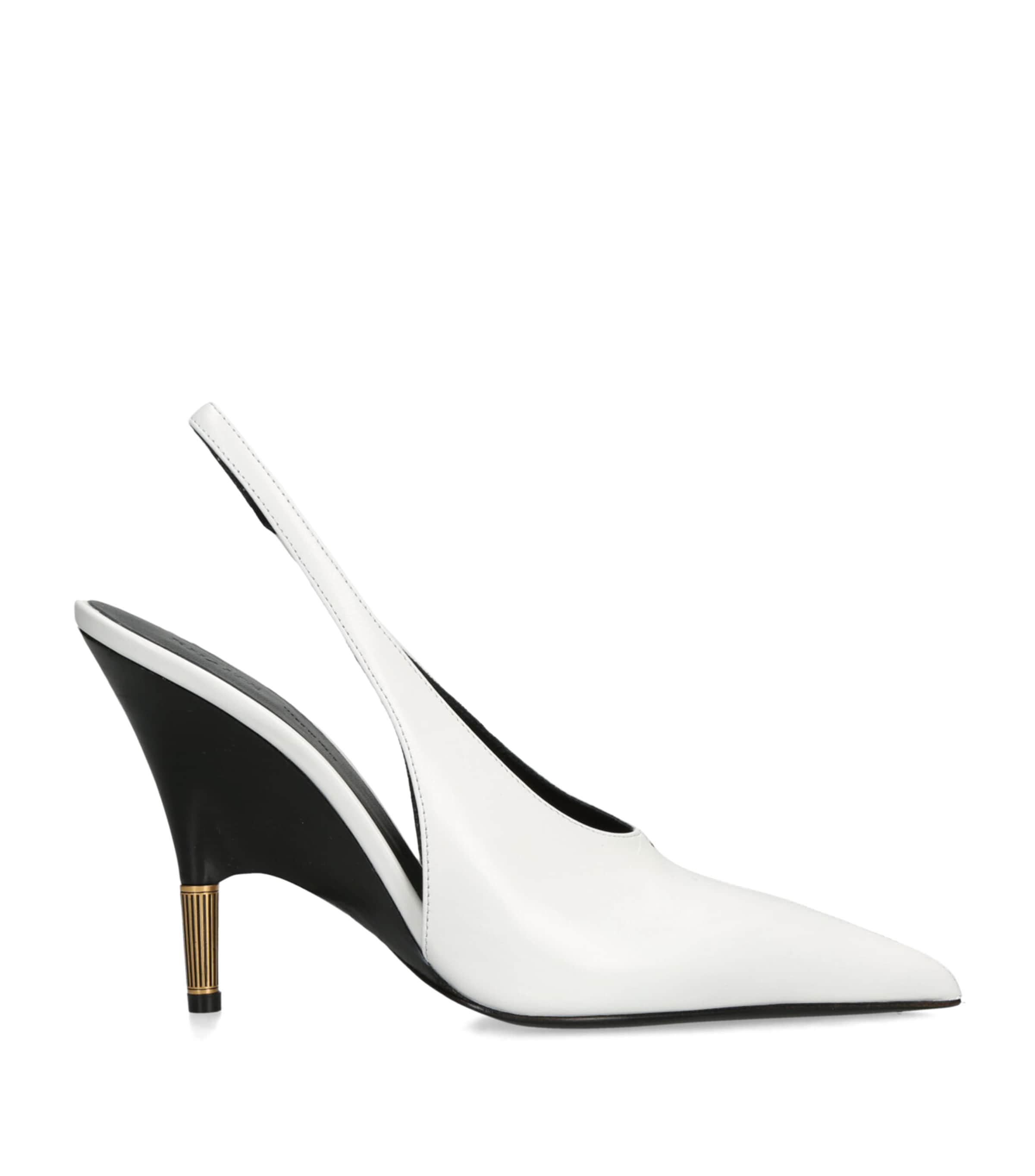 Khaite Leather Bella Pumps 100 White