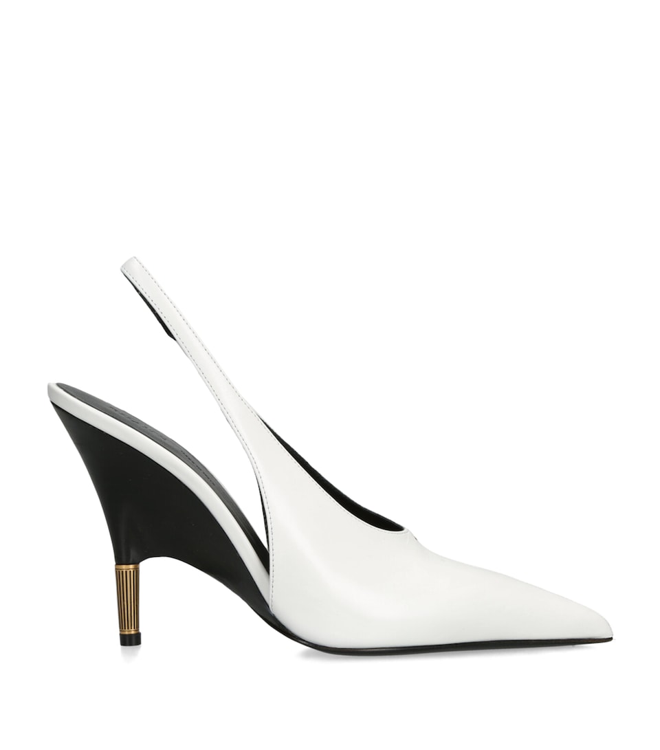Khaite Leather Bella Pumps 100 White