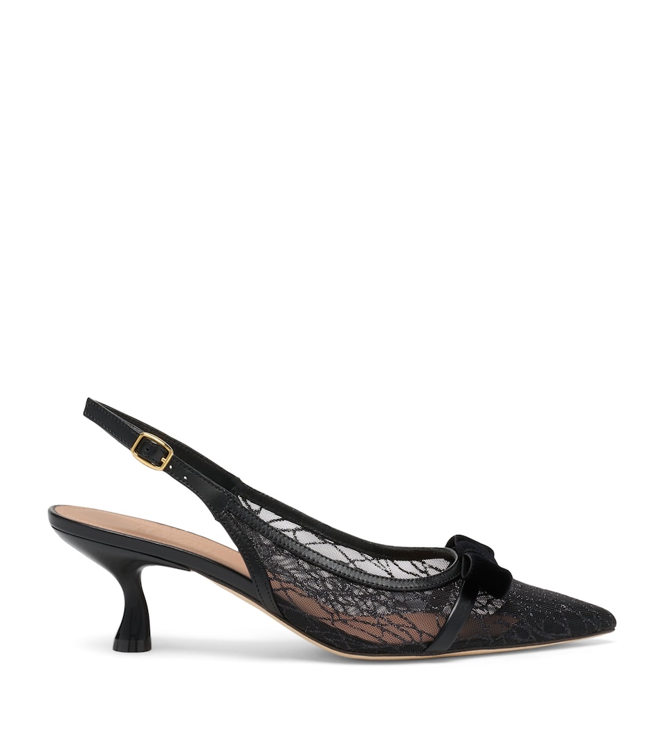 Glittered Jama Slingback Heels 45