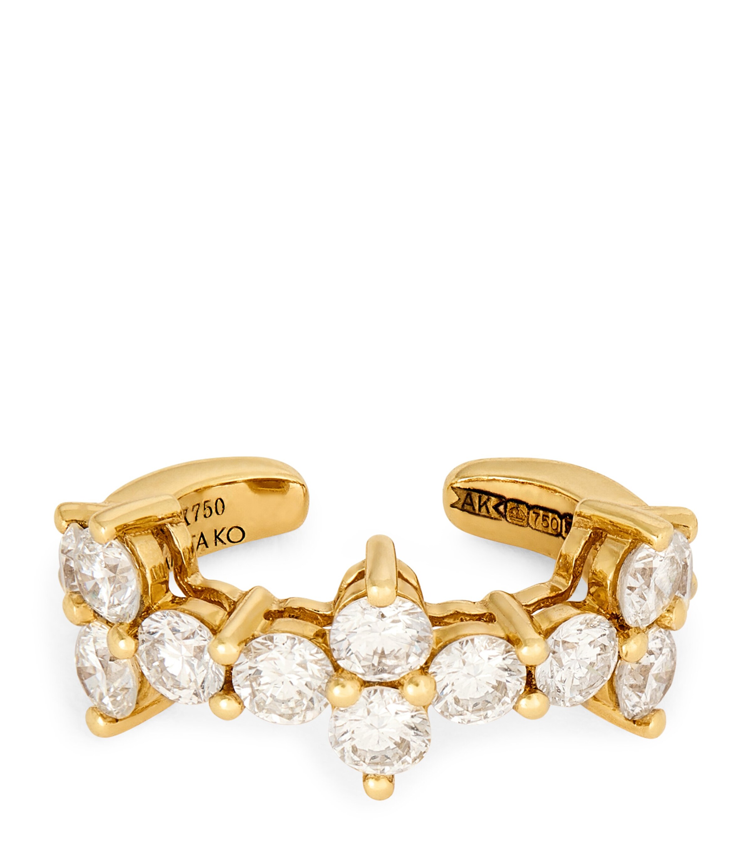 Yellow Gold and Diamond Vivi Ear Cuff