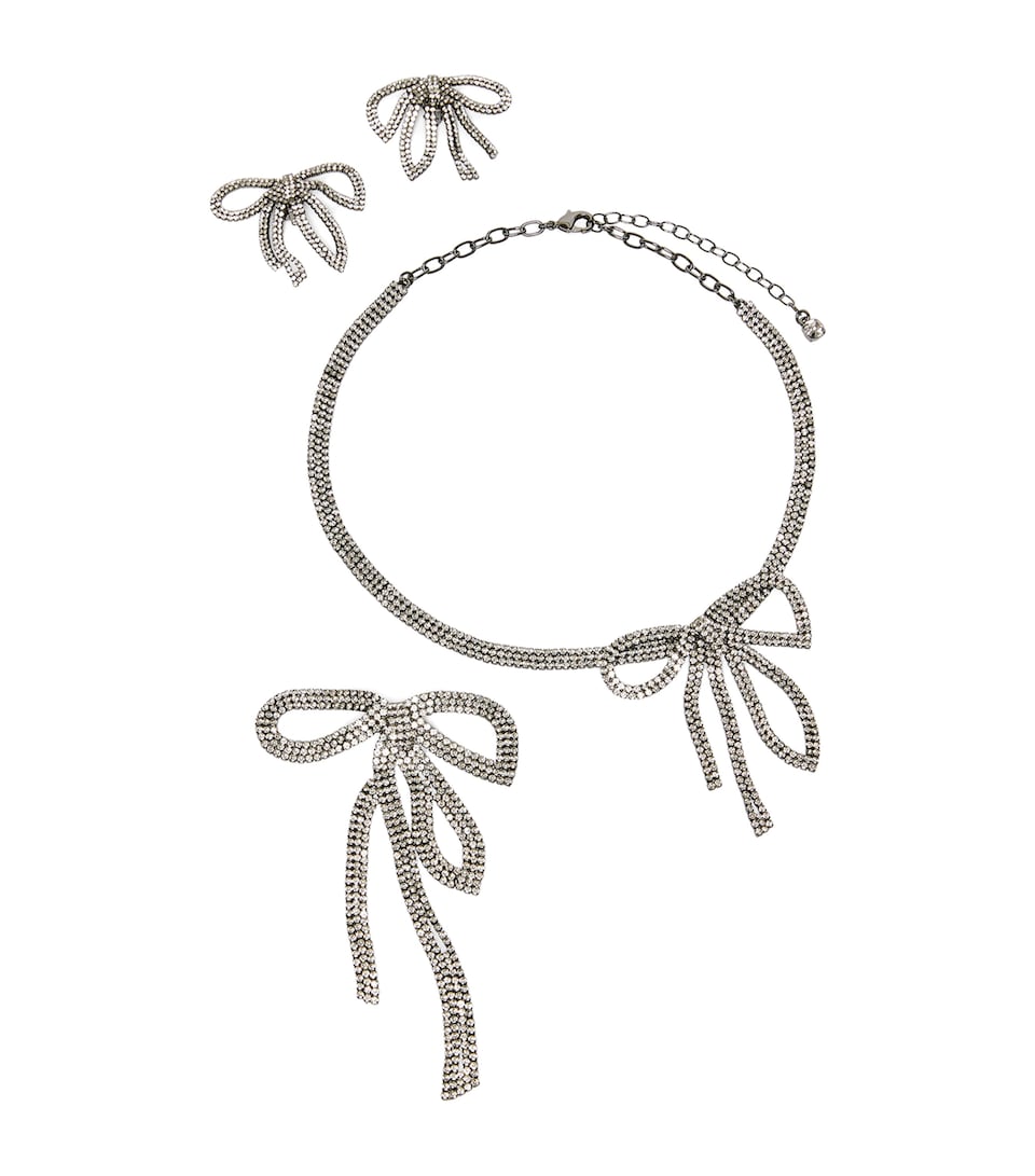 Crystal Bow Jewellery Set