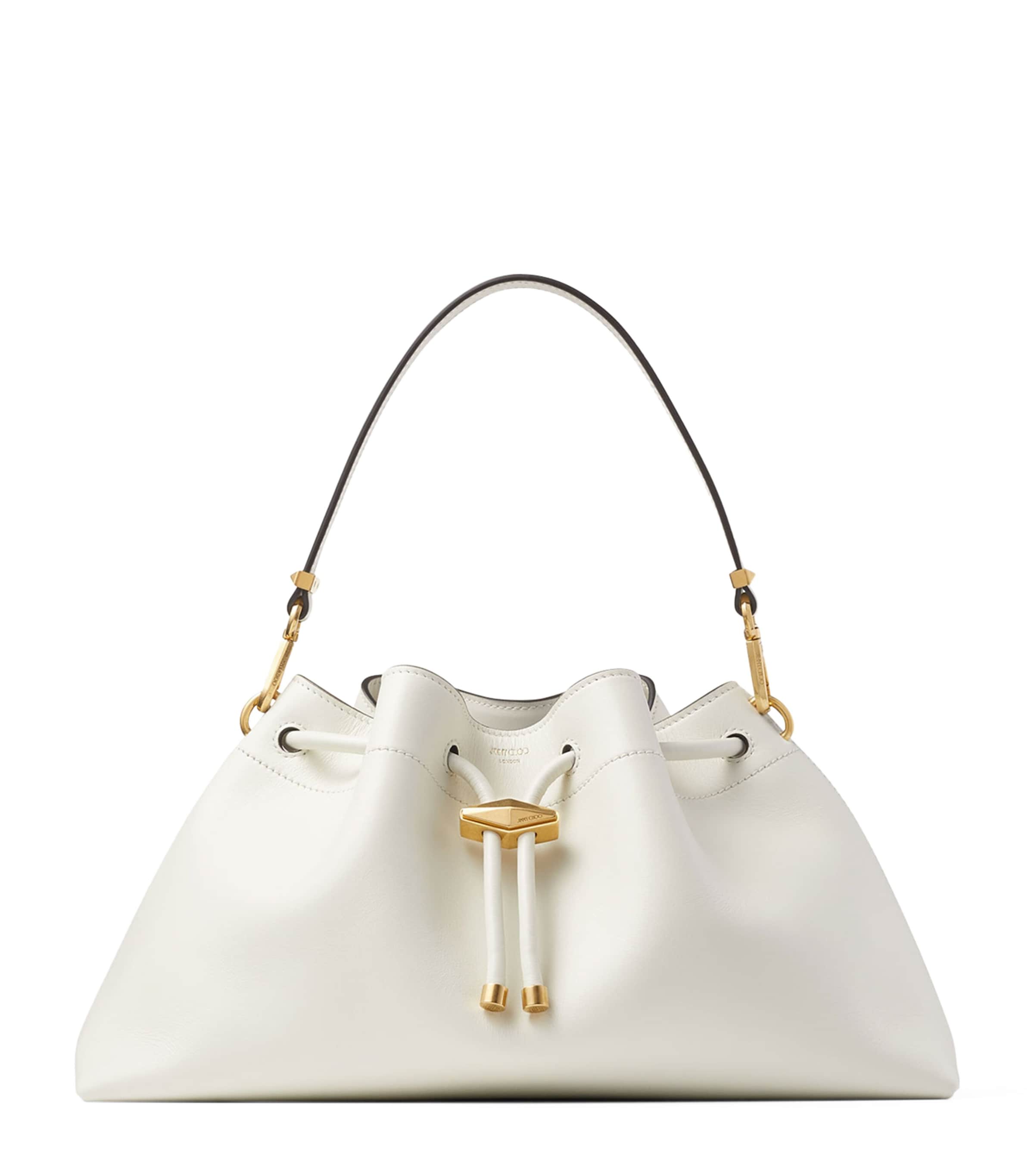 Medium Leather Cinch Shoulder Bag