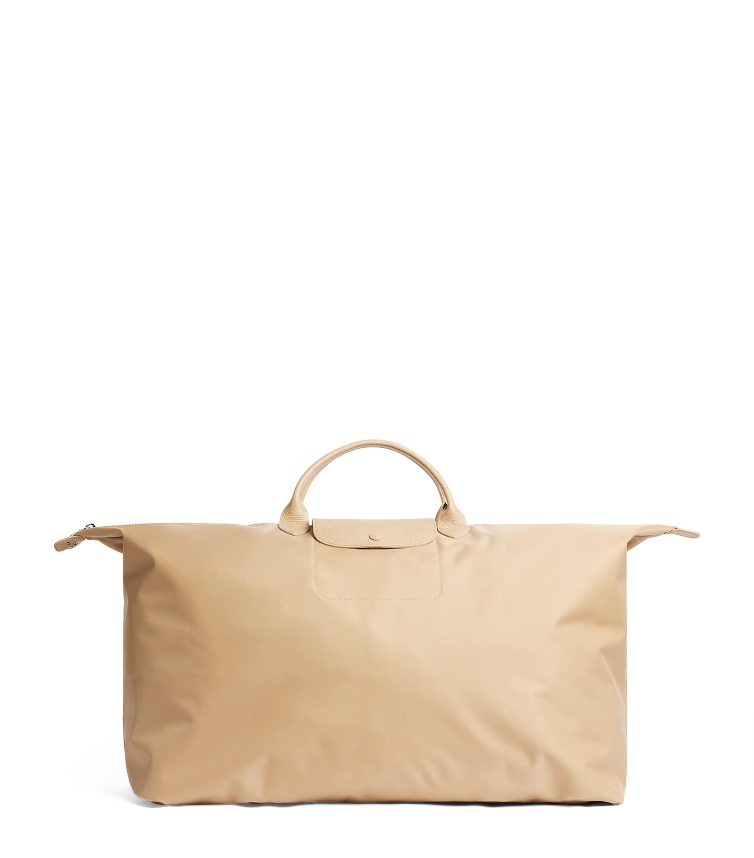 Longchamp Large Le Pliage Original Travel Bag Beige
