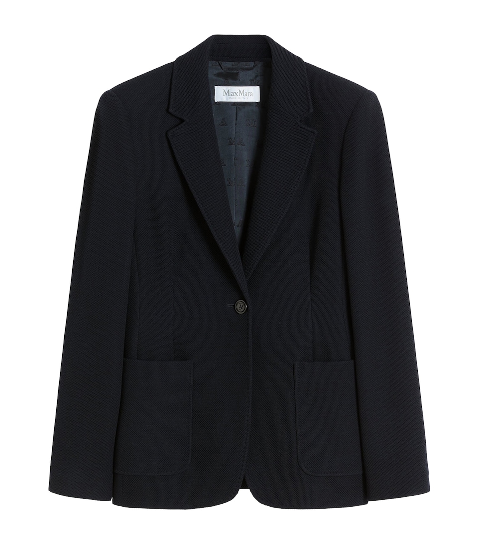 Virgin Wool Single-Breasted Blazer