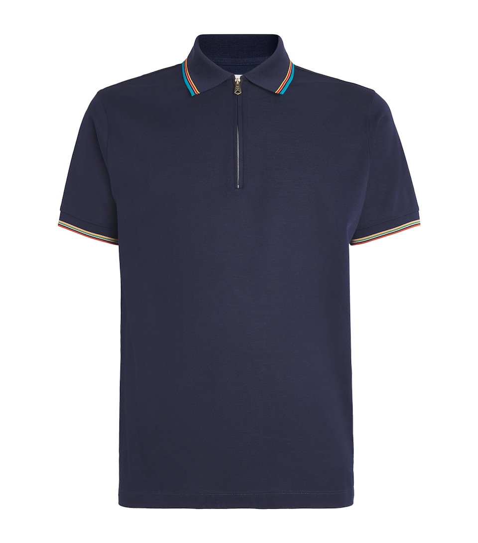 Cotton Signature Stripe Polo Shirt